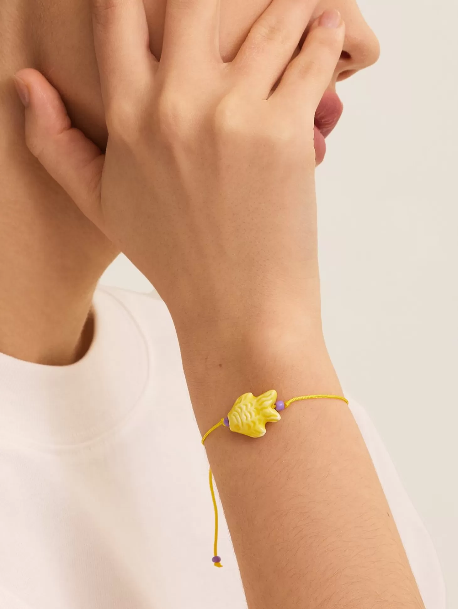 Les Soeurs Armband Frenna Fish Yellow Cheap