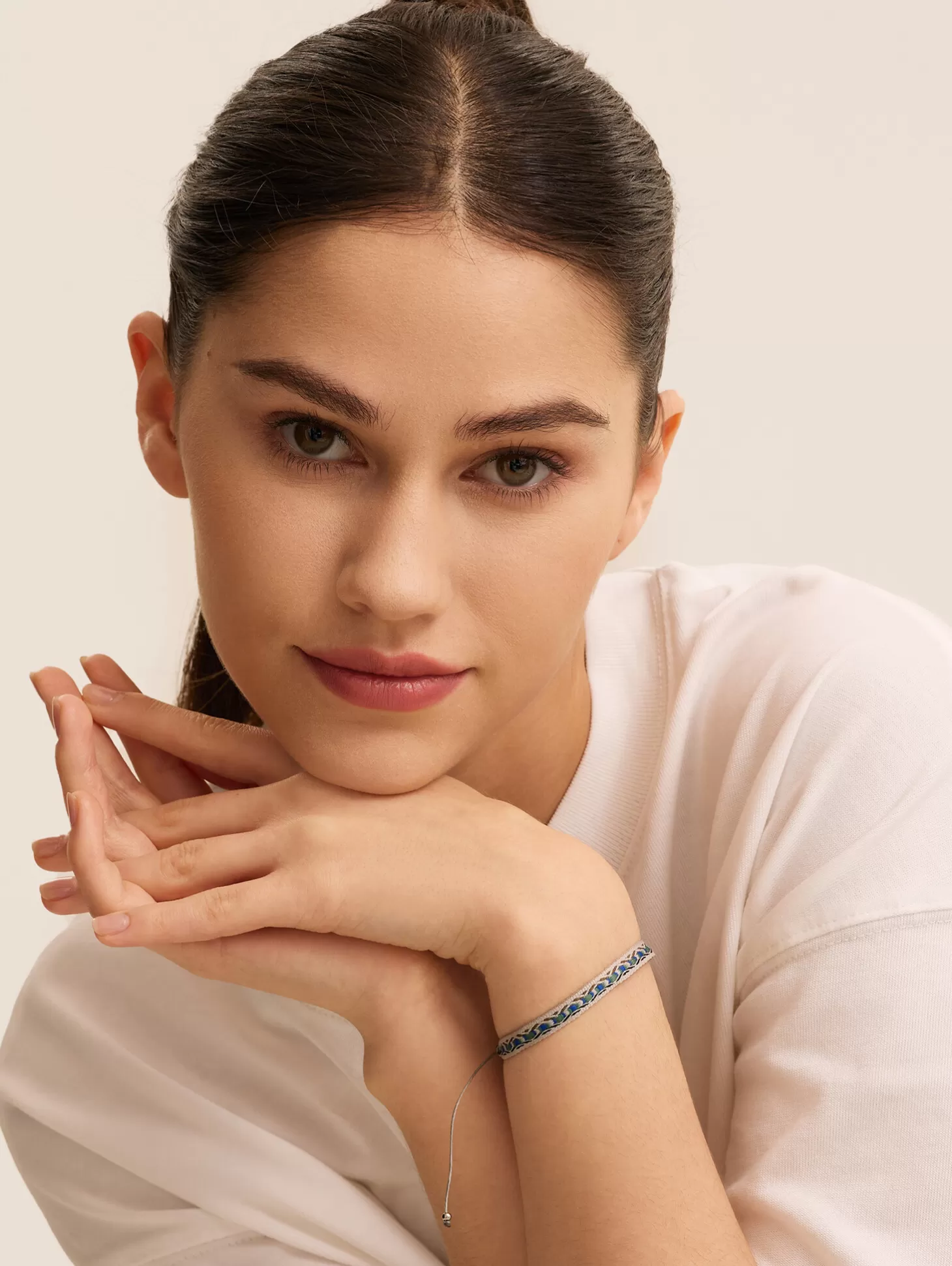 Les Soeurs Armband Frey Beige/Navy Discount