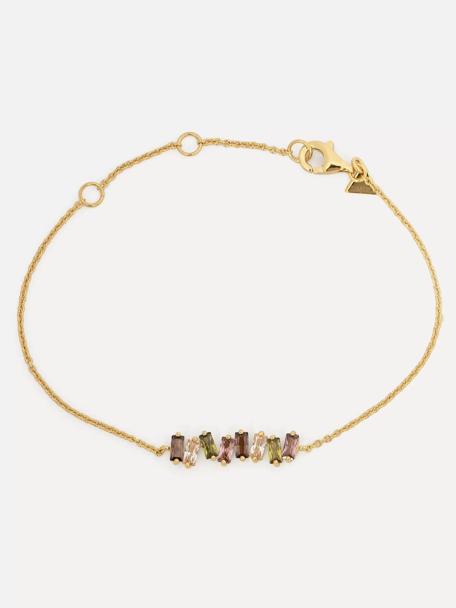 Les Soeurs Armband Harry Baguette Gold Multicolor New