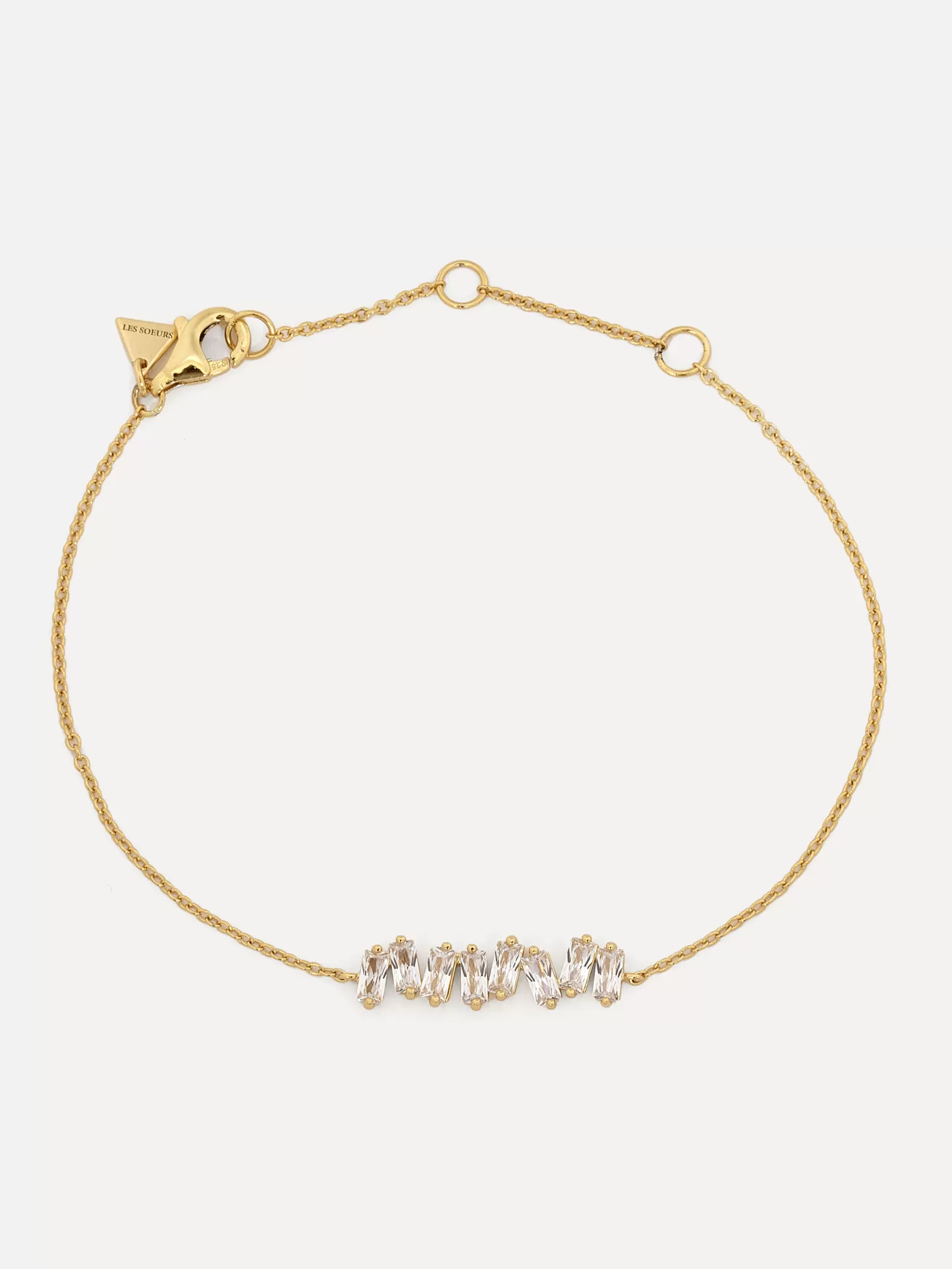 Les Soeurs Armband Harry Baguette Gold Clear Store