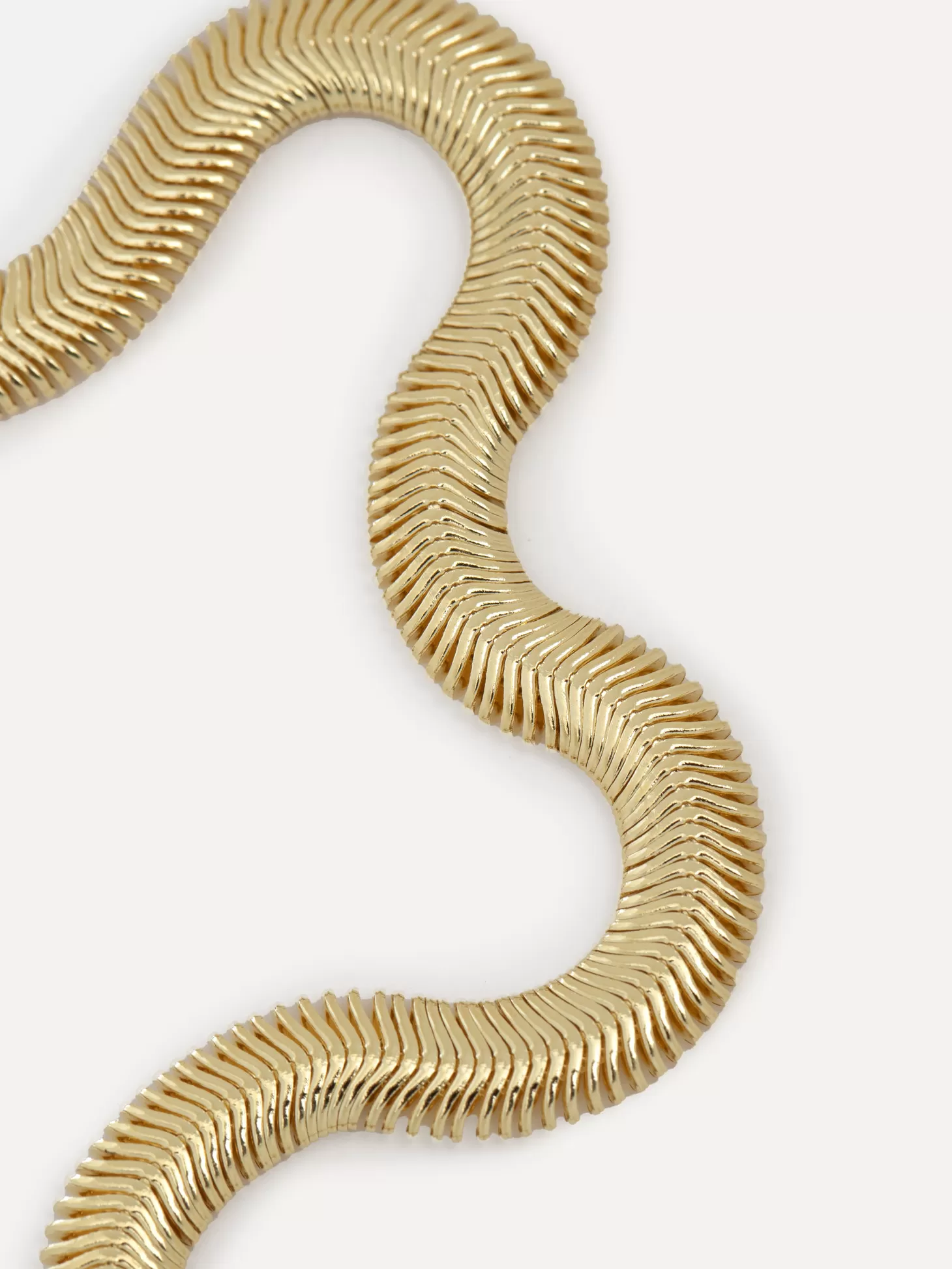 Les Soeurs Armband Mara Herringbone Gold Flash Sale
