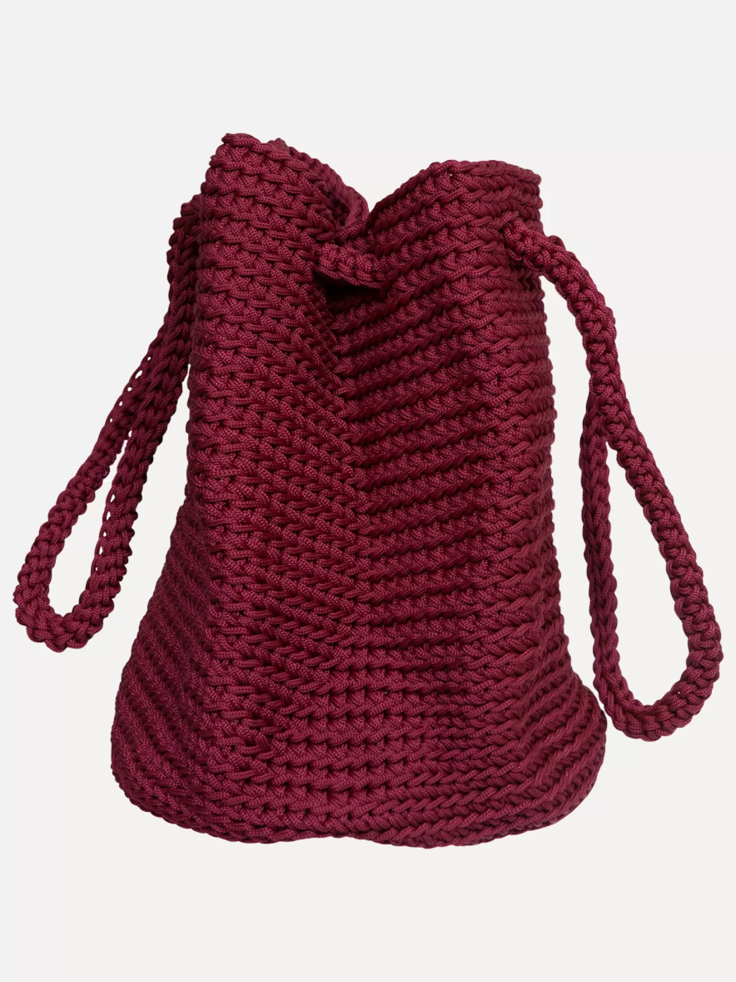 Les Soeurs Crochet Shopper Ellie Bordeaux Clearance