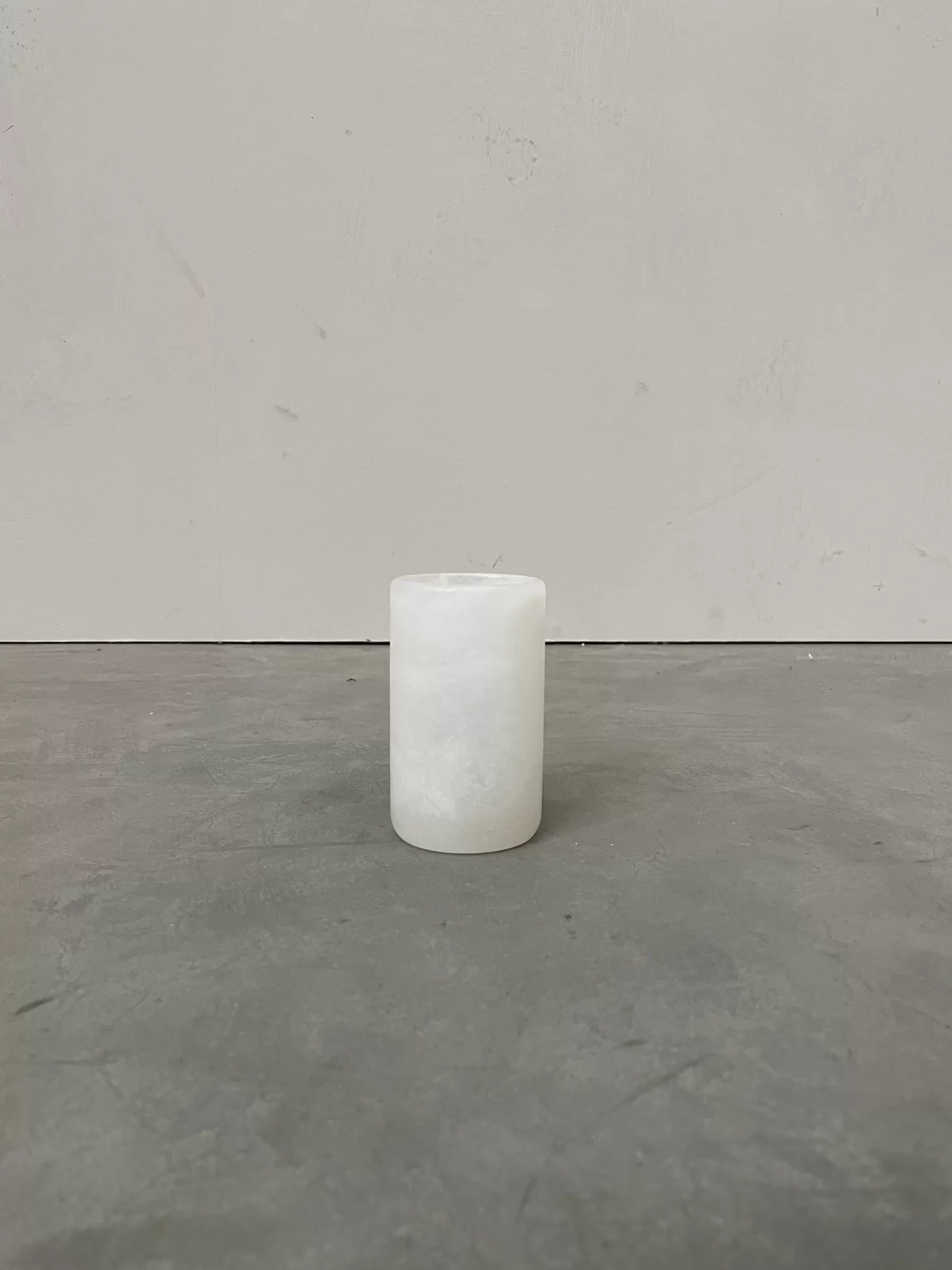 Les Soeurs Cylinder Alabaster Waxinelichthouder (Small) White Sale