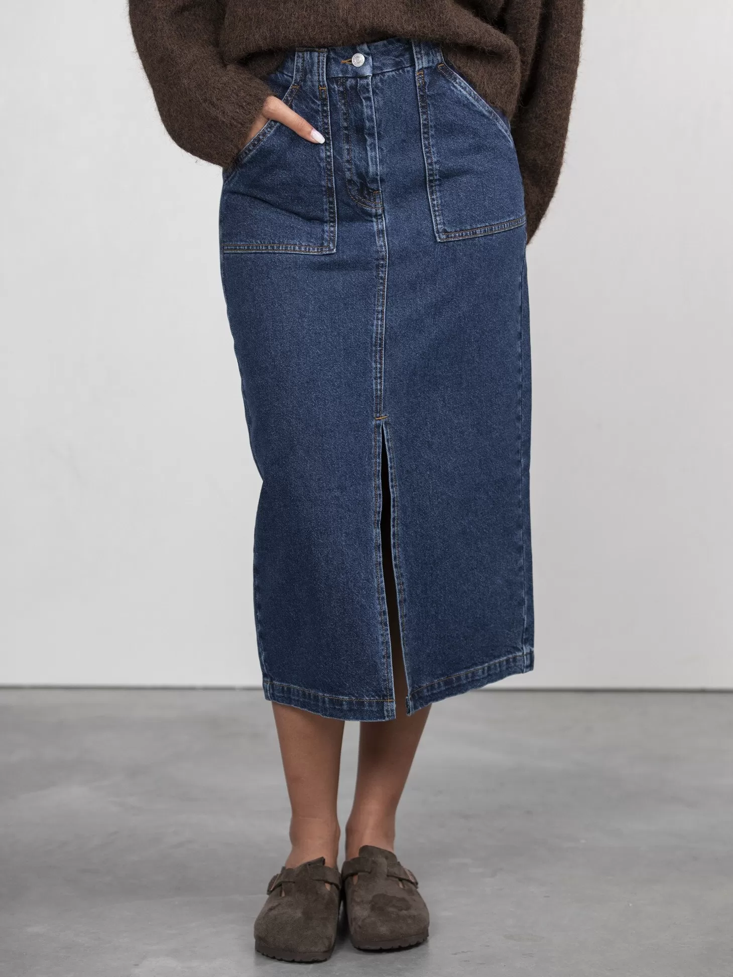 denim_midi_rok_amelie_3.webp Les Soeurs Denim Midi Rok Amelie Dark Blue Denim Clearance