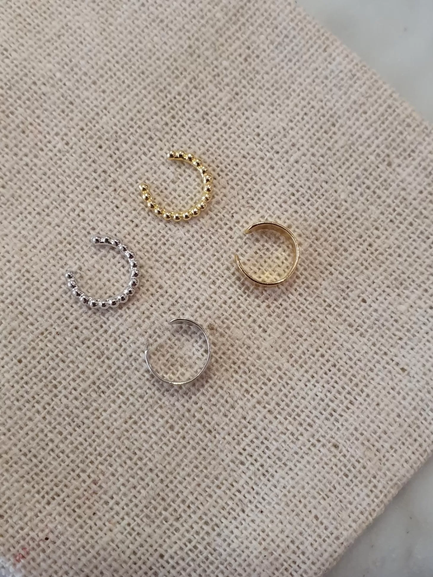 Les Soeurs Ear Cuff June Dots Silver Store