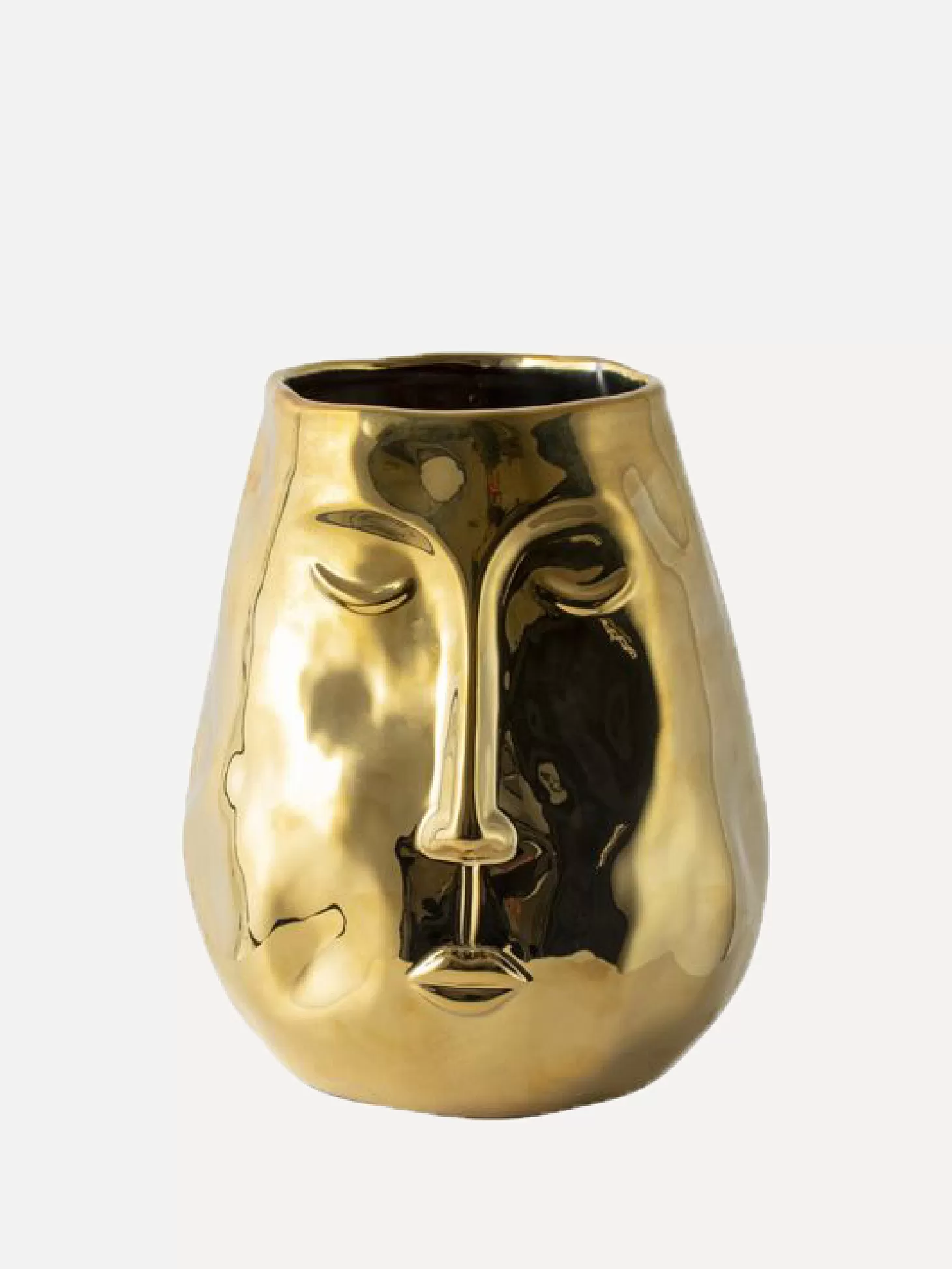 Gusta Gouden Vaas Met Gezicht Gold New