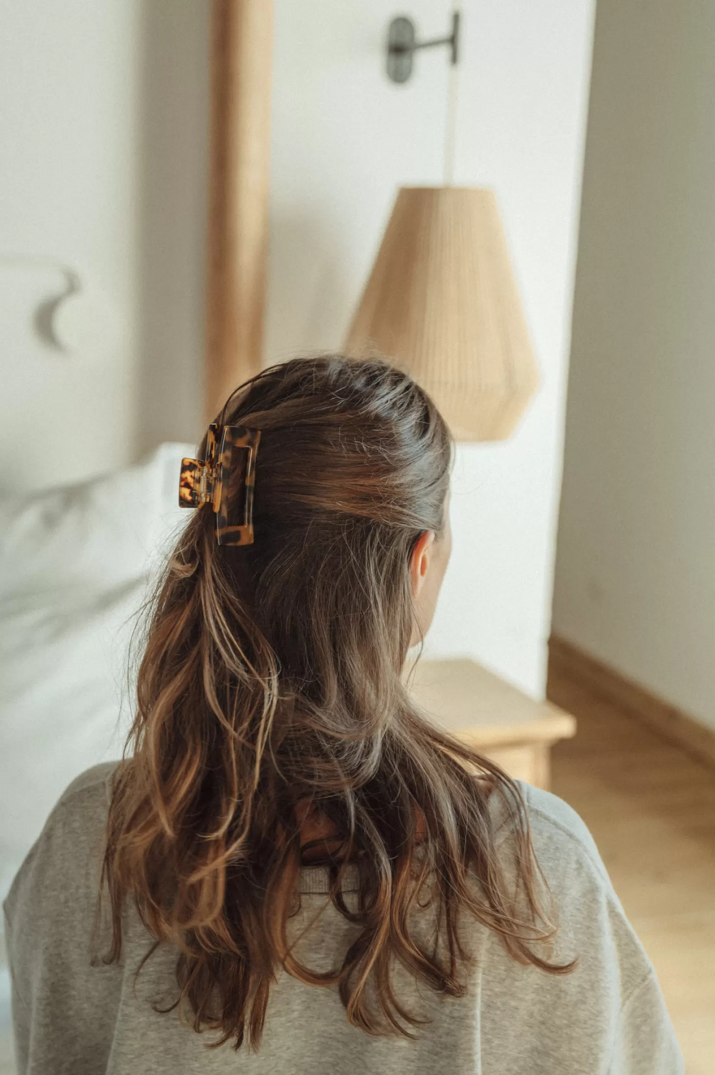 Les Soeurs Hair Clip Rectangle Dark Tortue Store