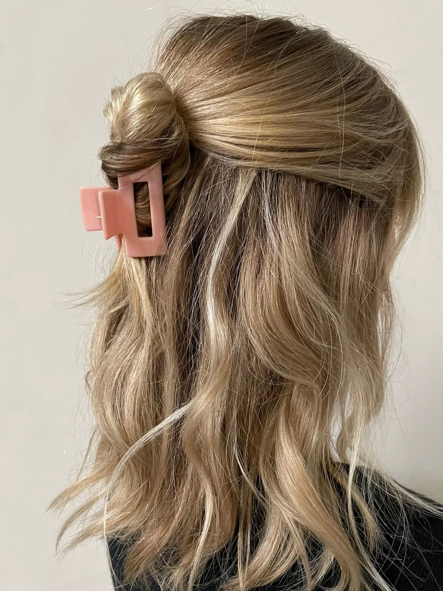 Les Soeurs Hair Clip Rectangle Light Pink Best