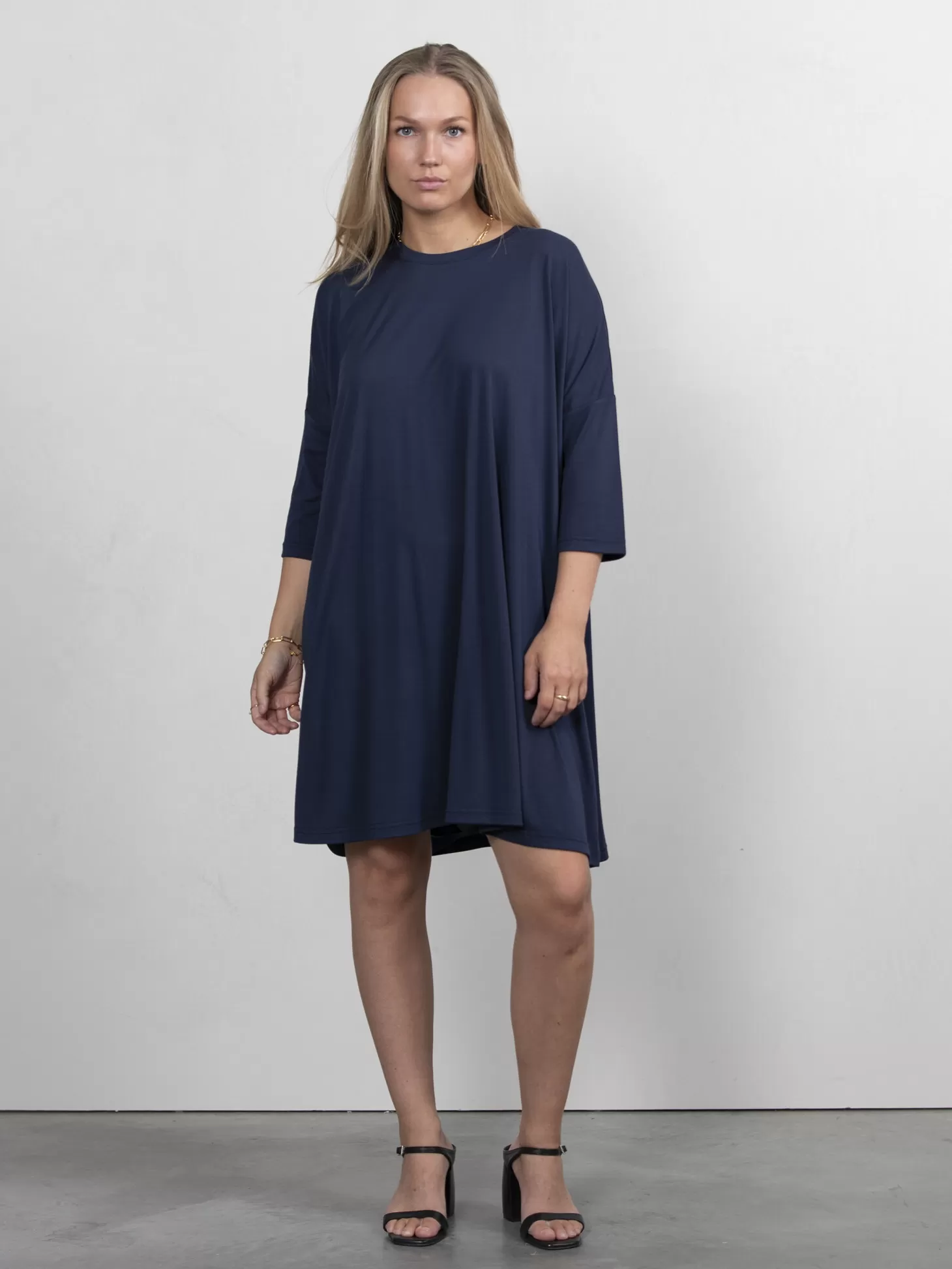 Les Soeurs Jersey Jurk Amy Navy Online