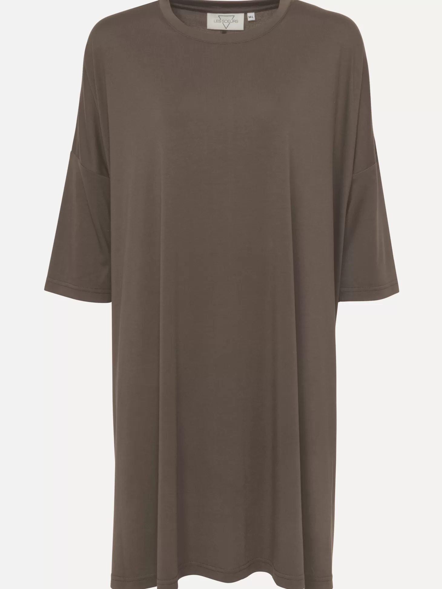 jersey_jurk_amy_6.webp Les Soeurs Jersey Jurk Amy Mokka Outlet