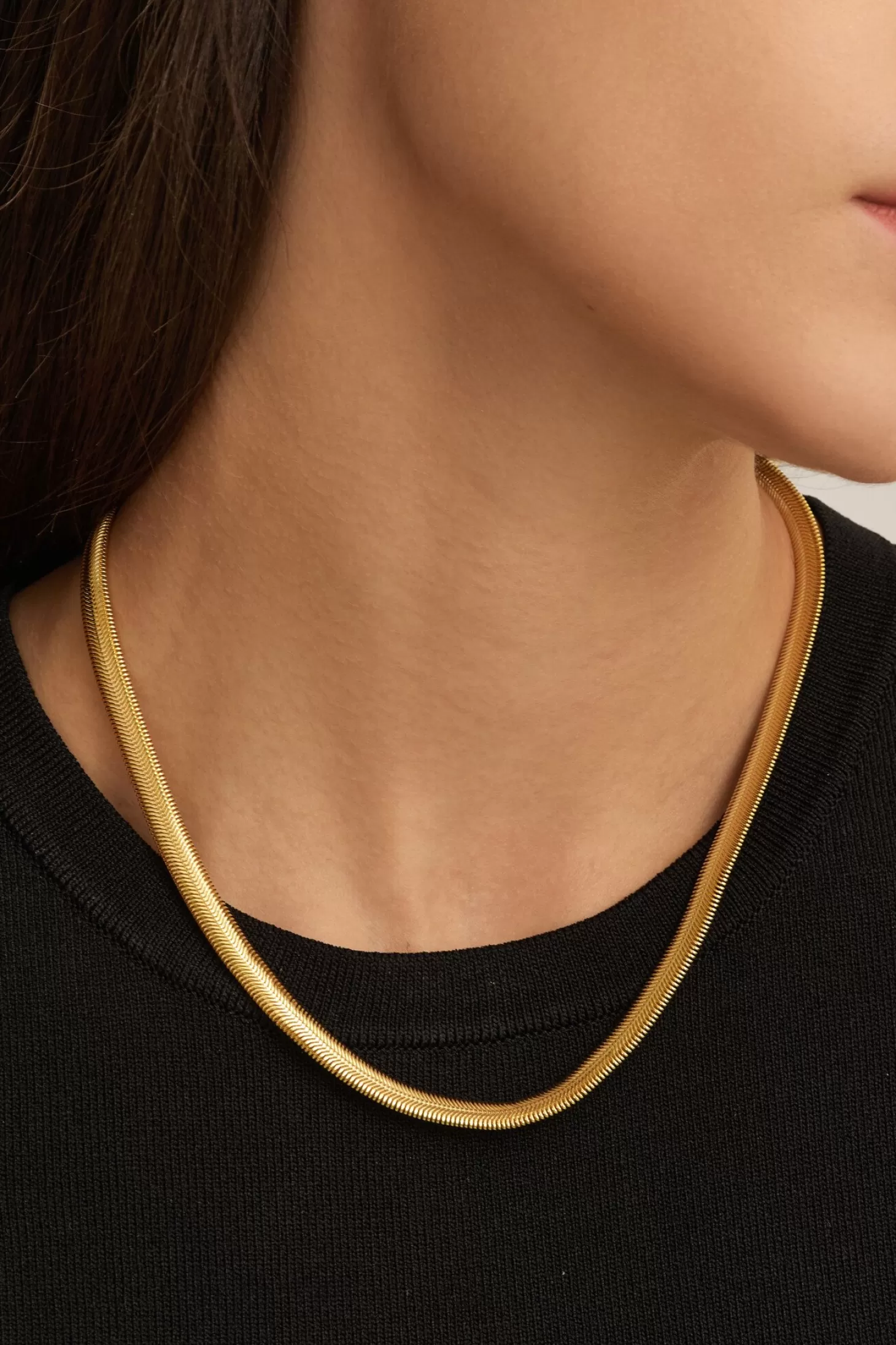 ketting_rana_herringbone_2.webp Les Soeurs Ketting Rana Herringbone Gold Best