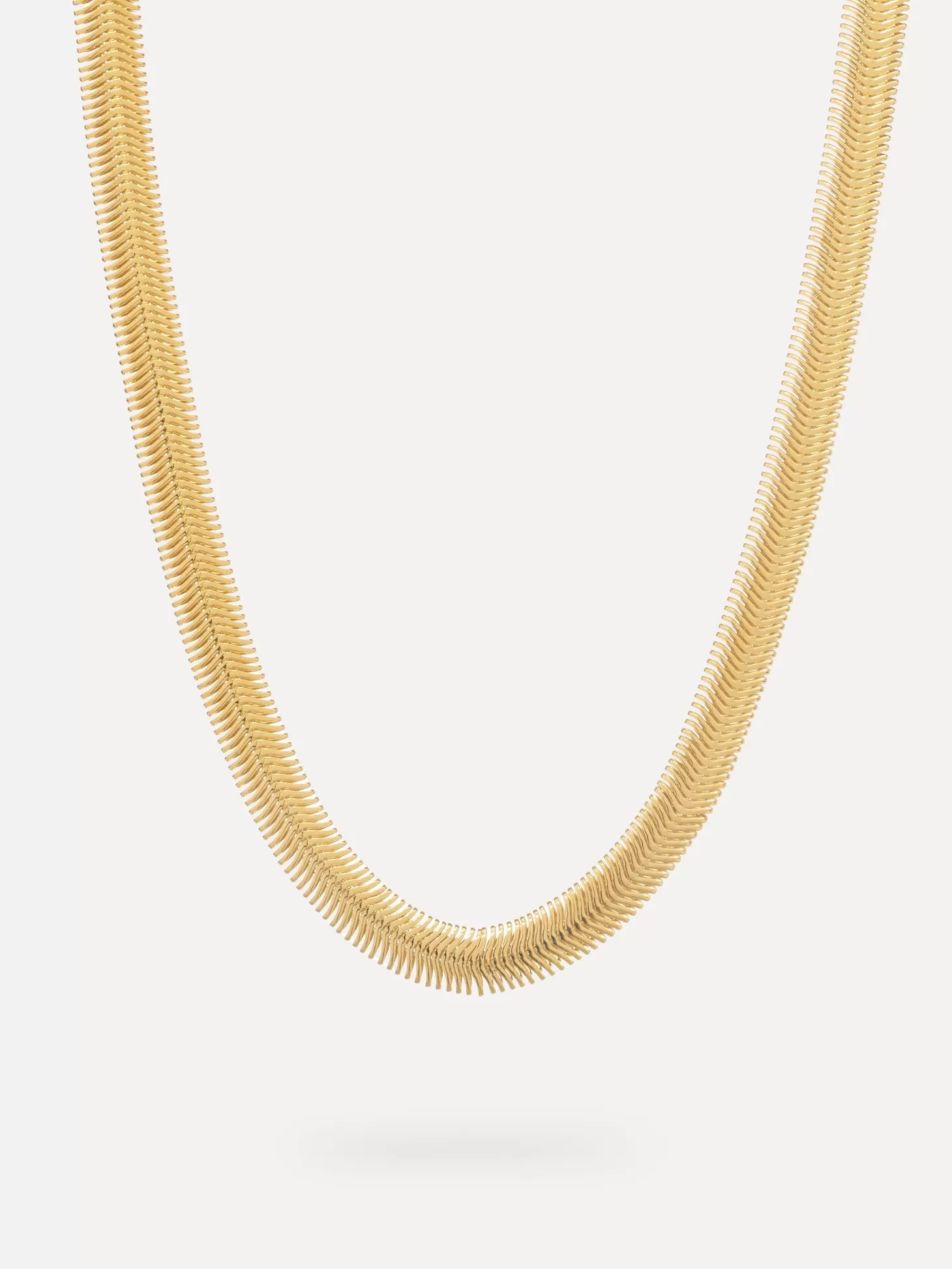 ketting_rana_herringbone_3.webp Les Soeurs Ketting Rana Herringbone Gold Best