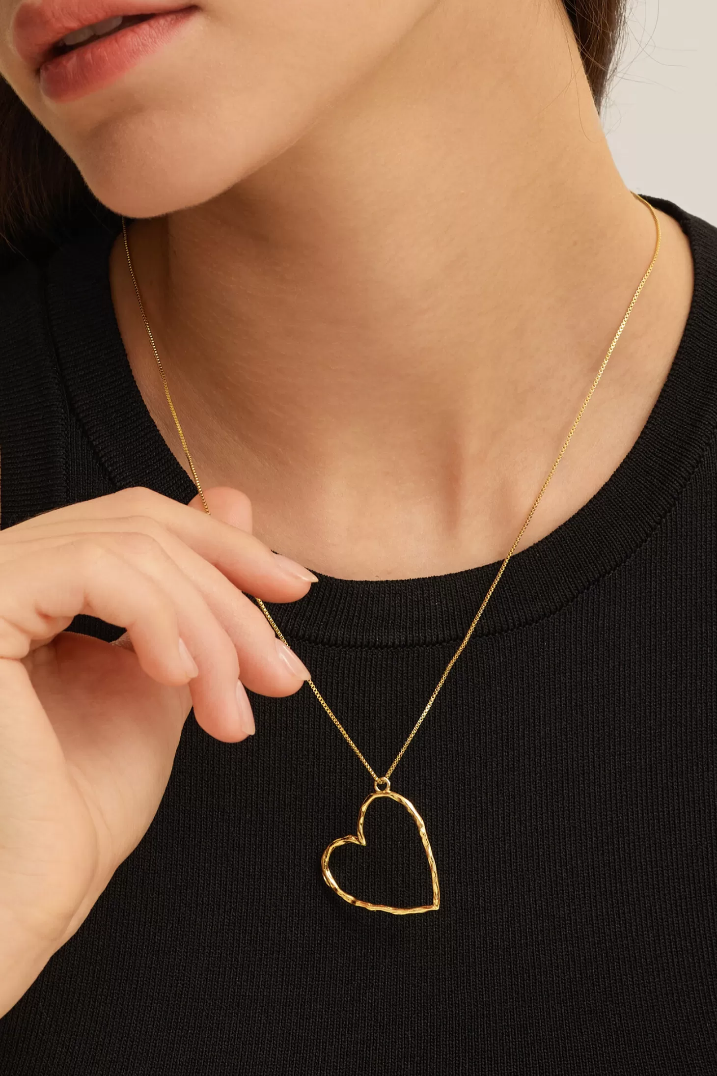 ketting_roni_heart_2.webp Les Soeurs Ketting Roni Heart Gold Sale