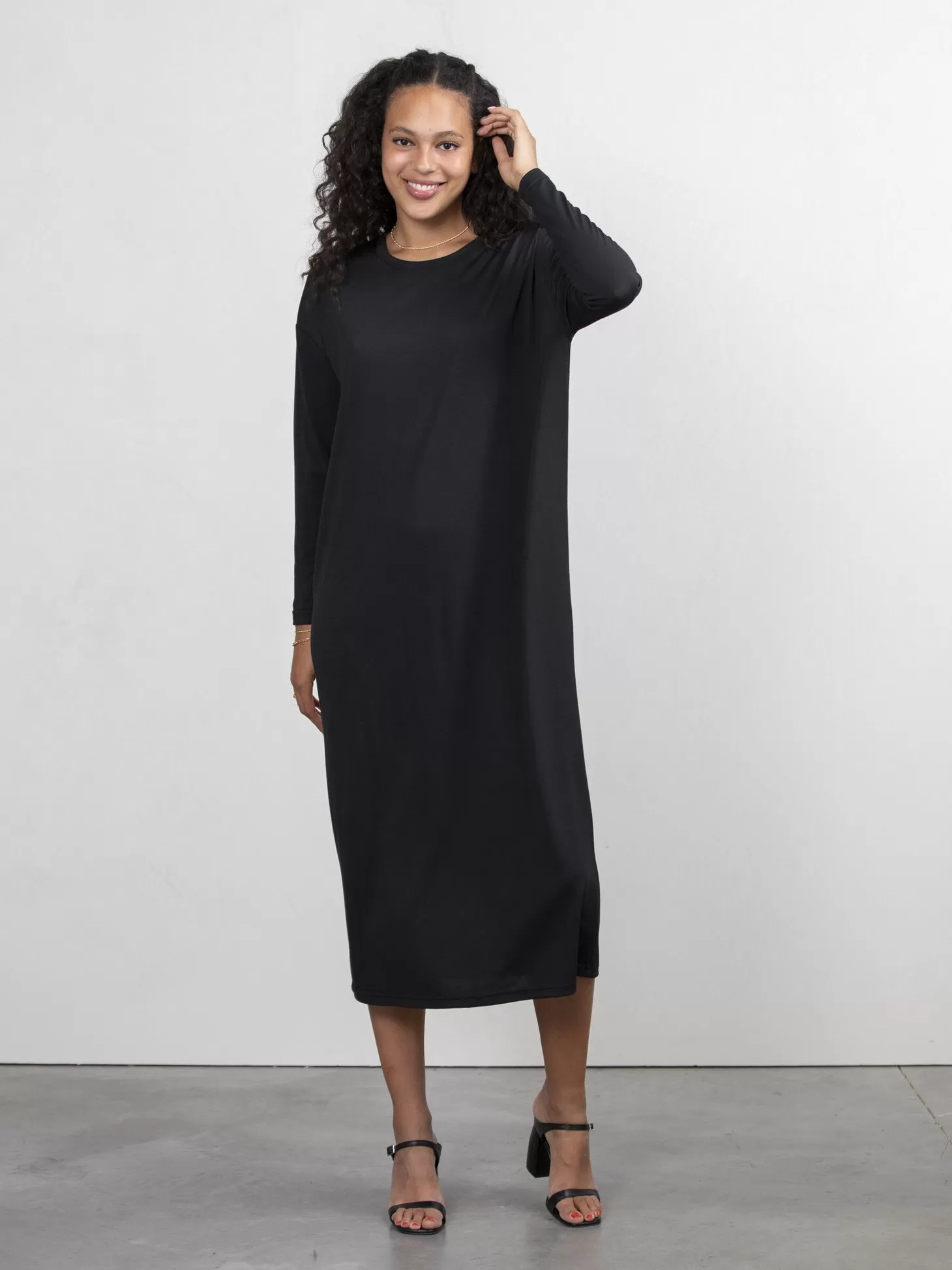 lange_jersey_jurk_anne_4-1.webp Les Soeurs Lange Jersey Jurk Anne Black Online