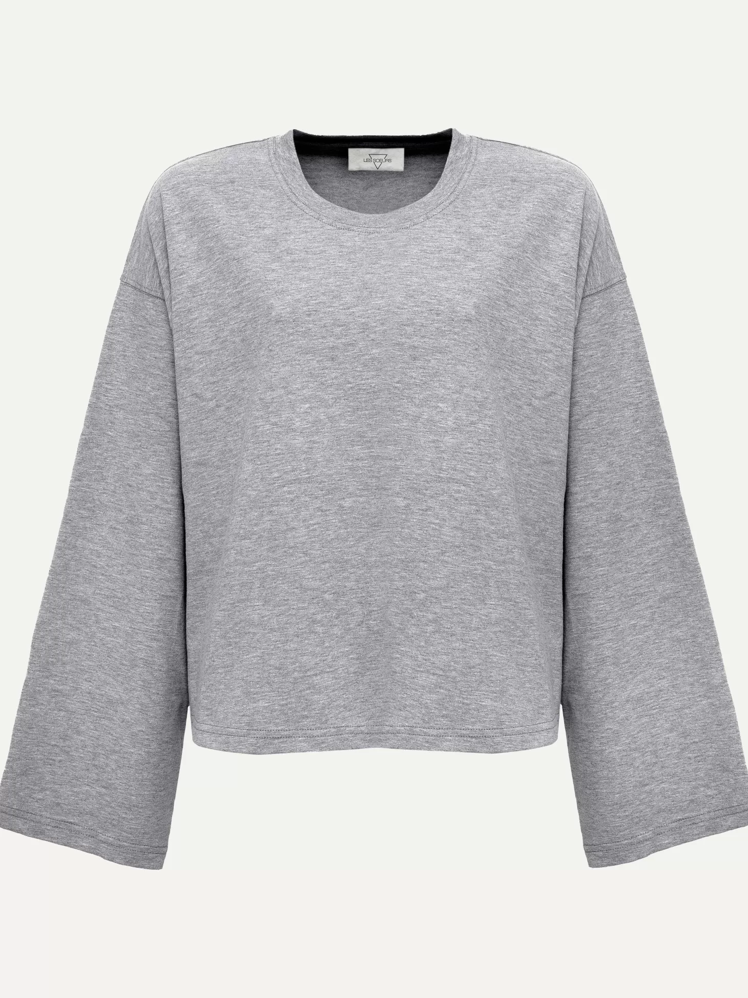 Les Soeurs Lange Mouwen T-Shirt Aline Grey Melange Clearance