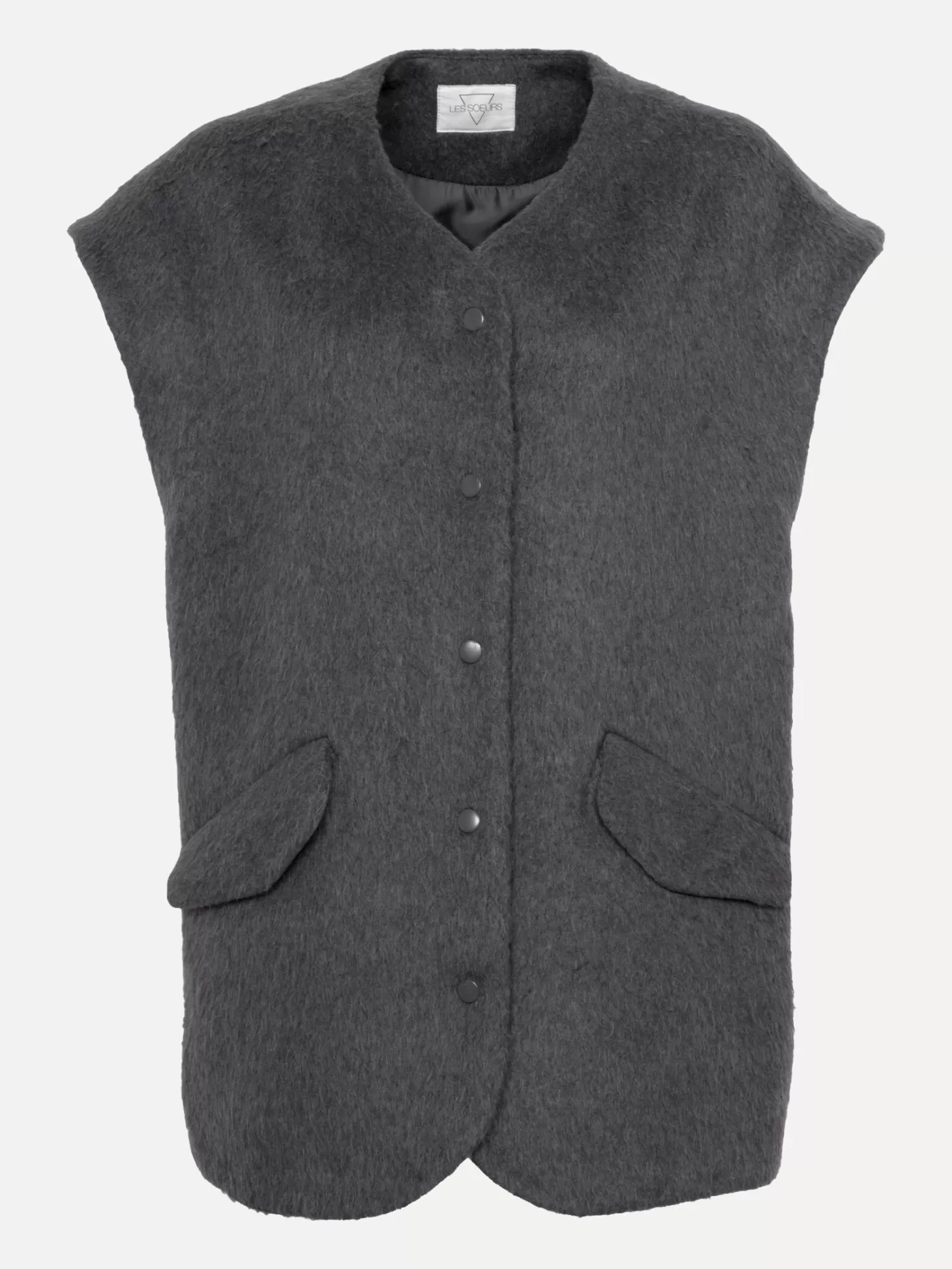 mouwloos_wollen_vest_ayda_7.webp Les Soeurs Mouwloos Wollen Vest Ayda Grey Cheap