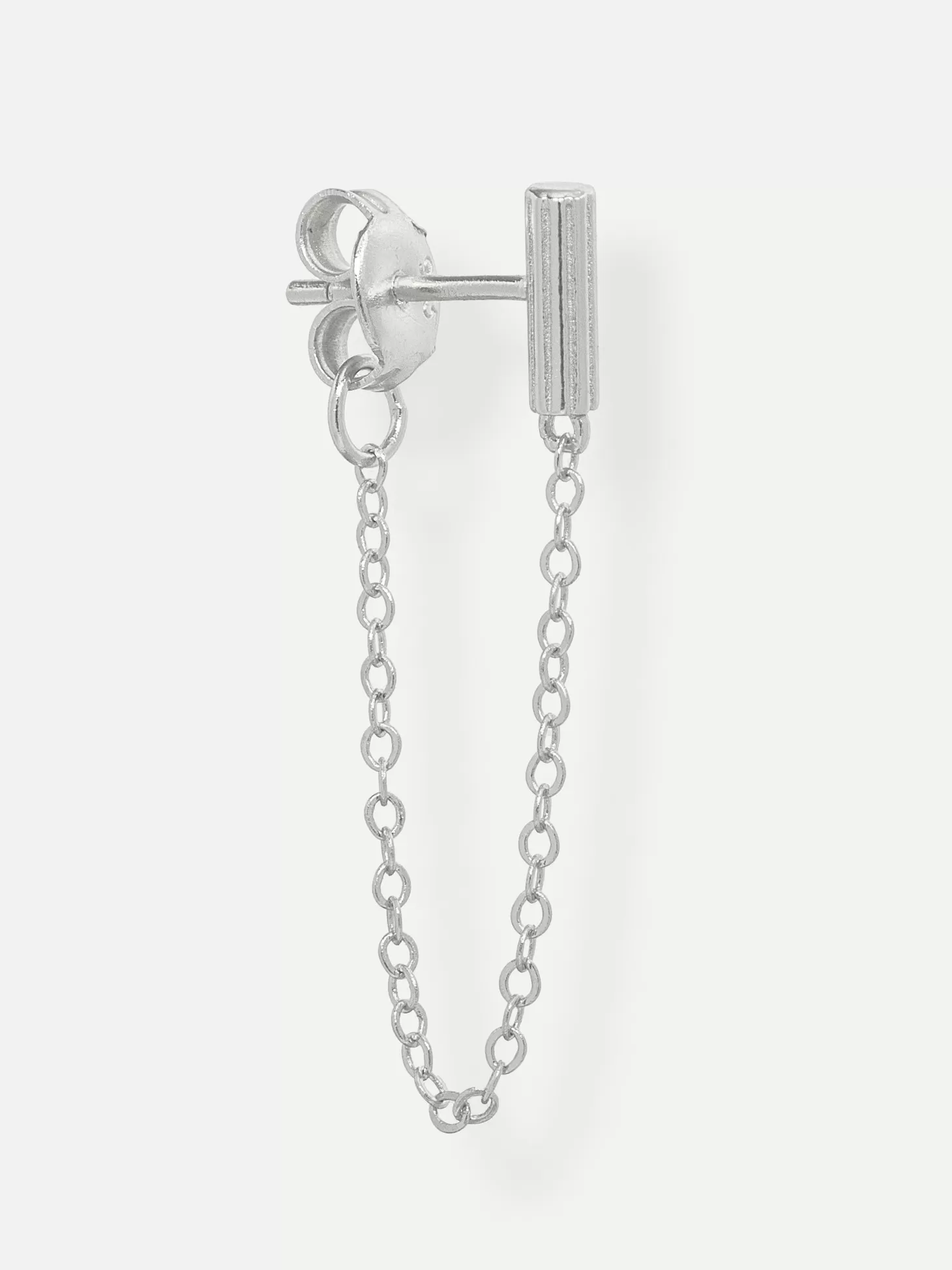 Les Soeurs Oorbel Cora Barre Chain Silver Clearance