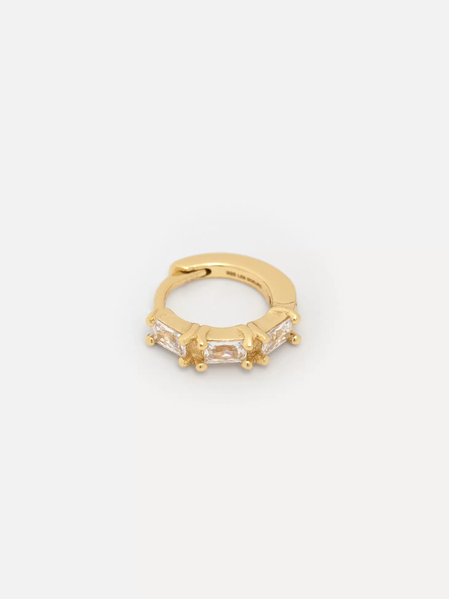 Les Soeurs Oorbel Jeanne Allover Baguette Gold Clear Discount