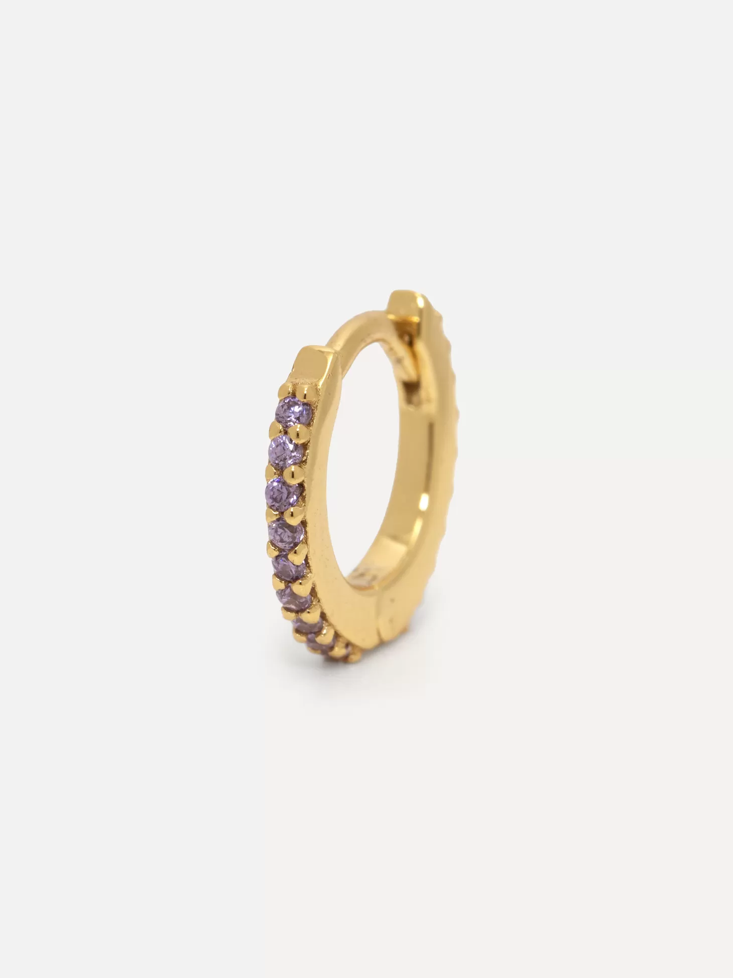 Les Soeurs Oorbel Jeanne Mini Strass Gold Lilac Cheap