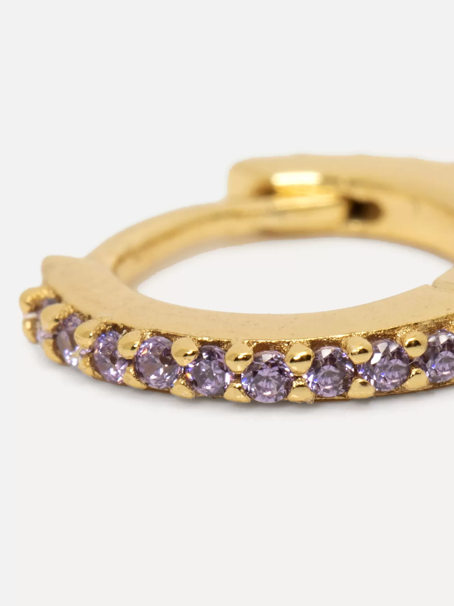 Les Soeurs Oorbel Jeanne Mini Strass Gold Lilac Cheap
