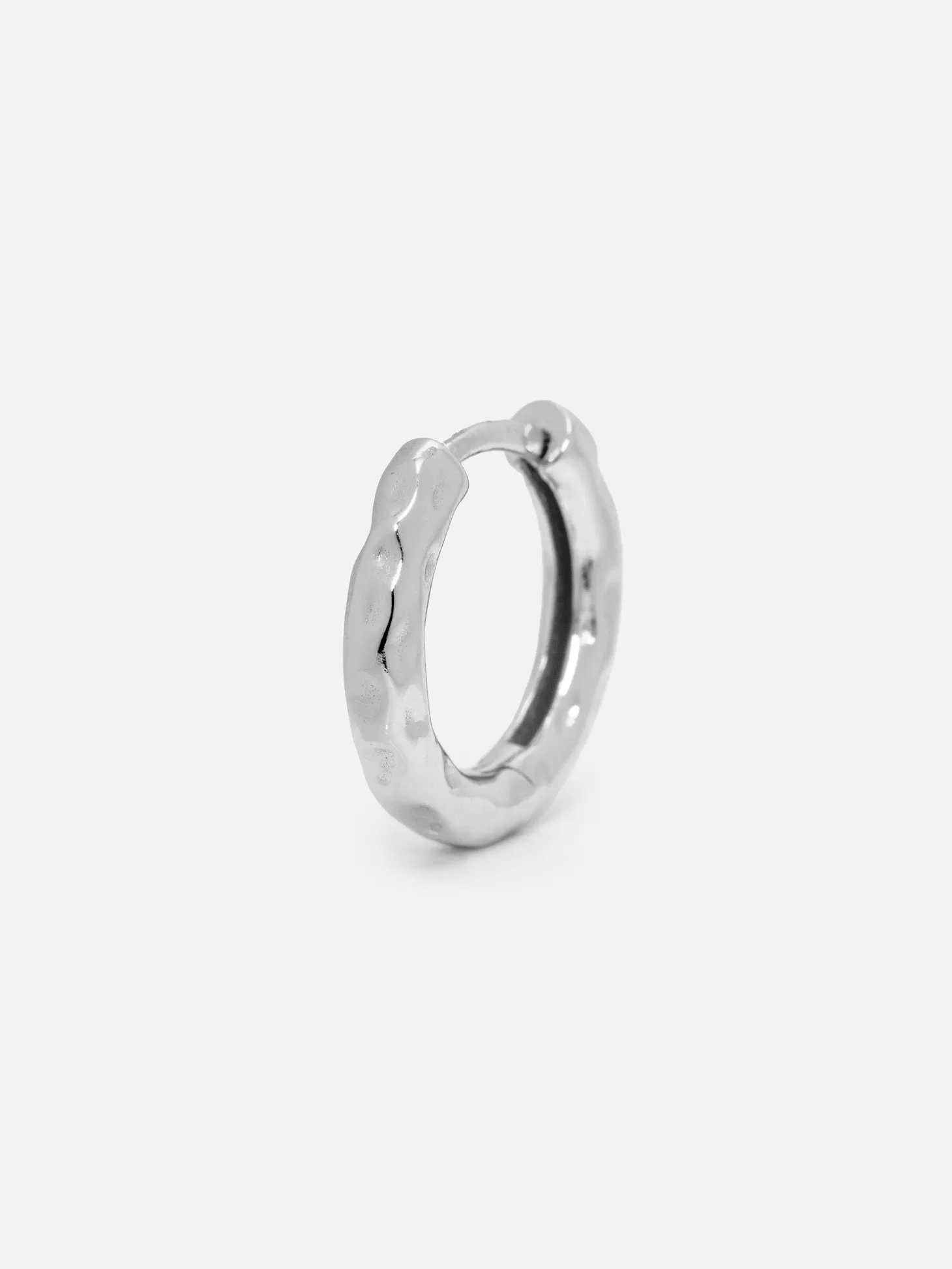 Les Soeurs Oorbel Joanne Hammered Silver Flash Sale