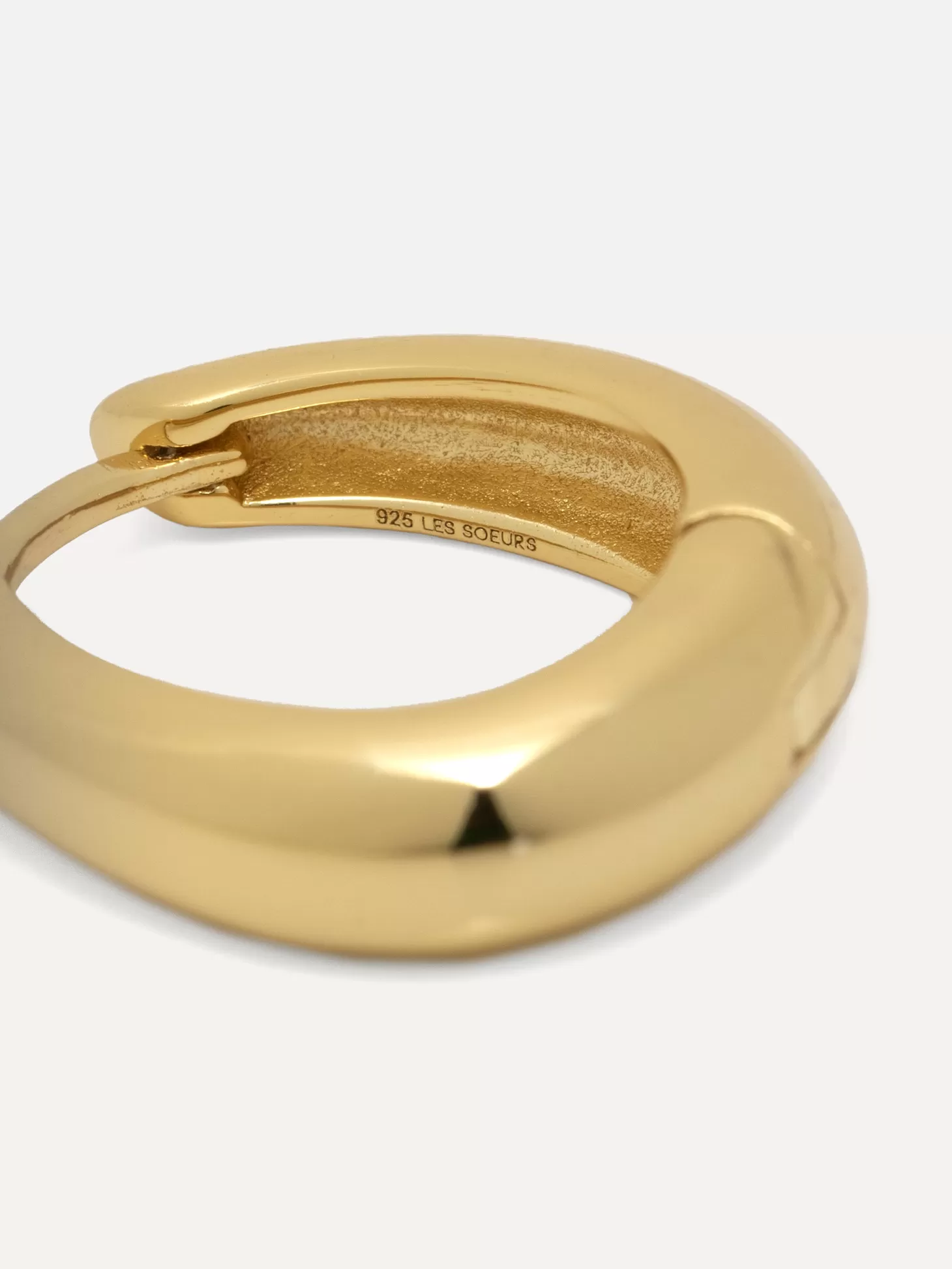 Les Soeurs Oorbel Joanne Oval Gold Discount