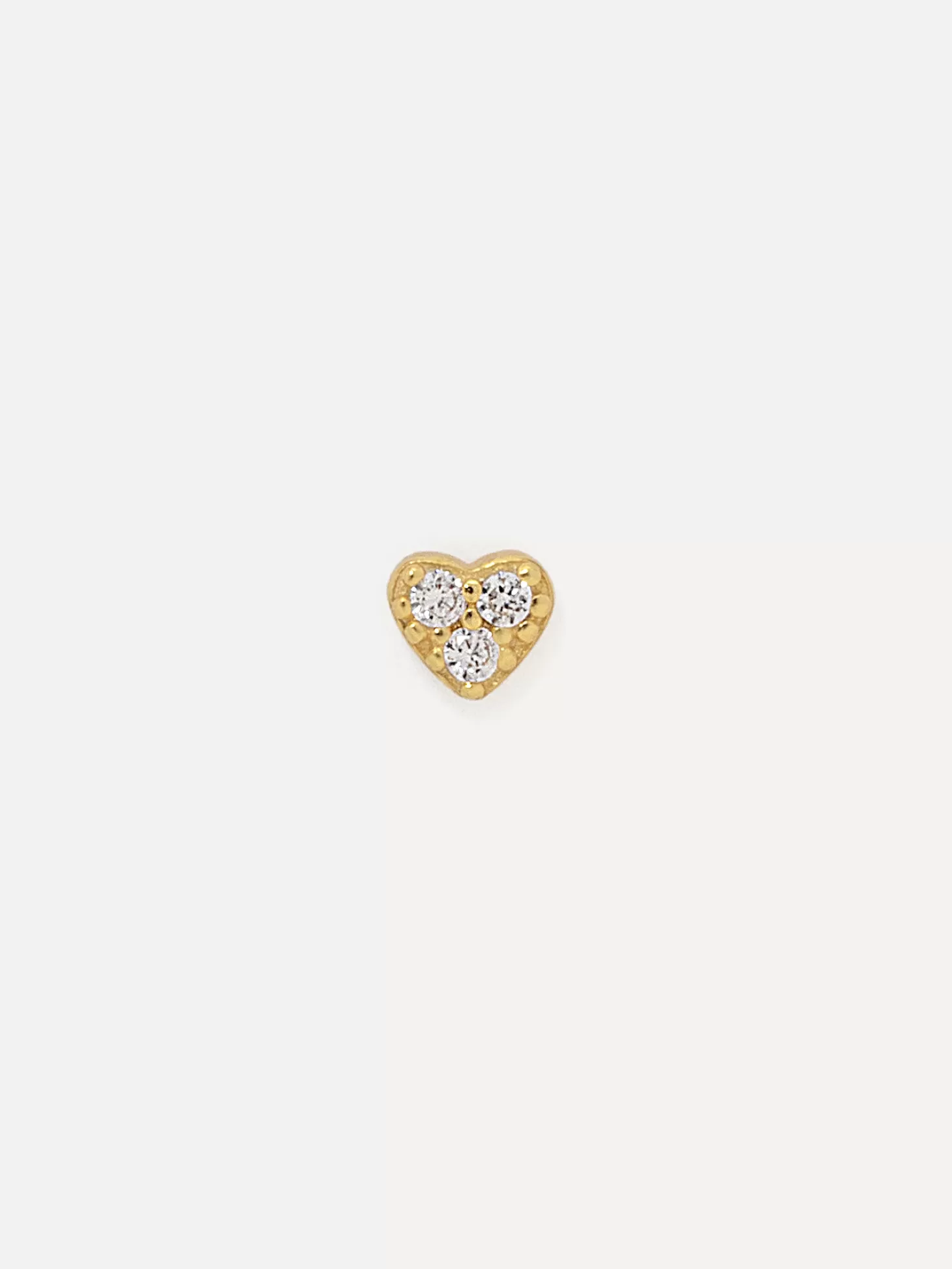 Les Soeurs Oorbel Jolie Heart Strass Gold Cheap