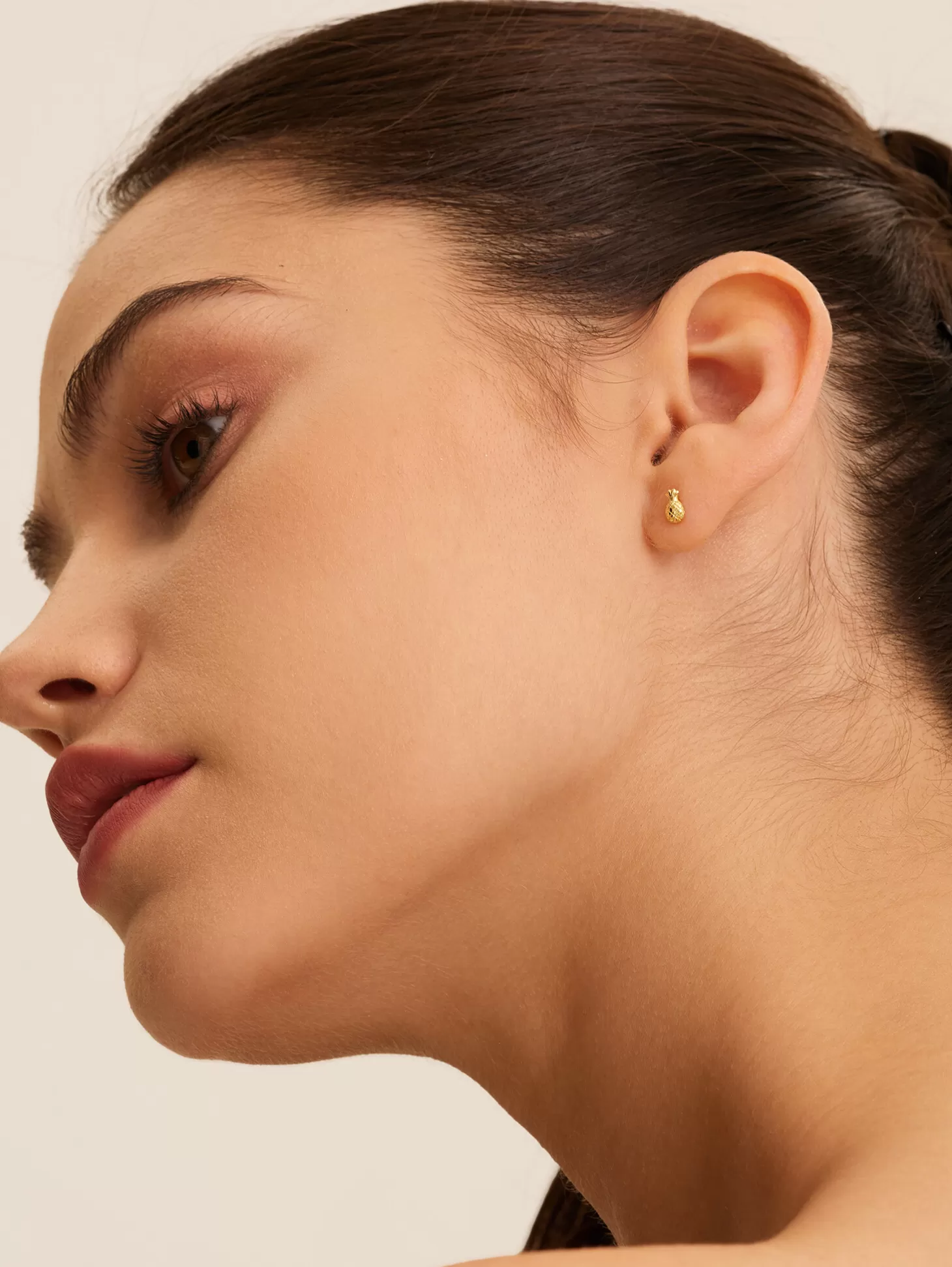 Les Soeurs Oorbel Jolie Pineapple Gold Cheap