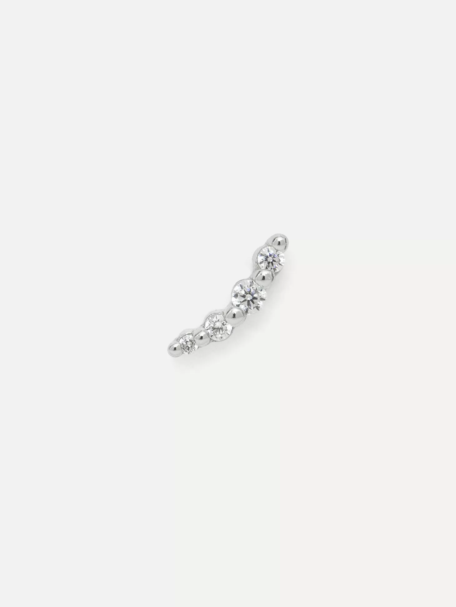 Les Soeurs Oorbel Louise 4 Dots Strass Silver Cheap