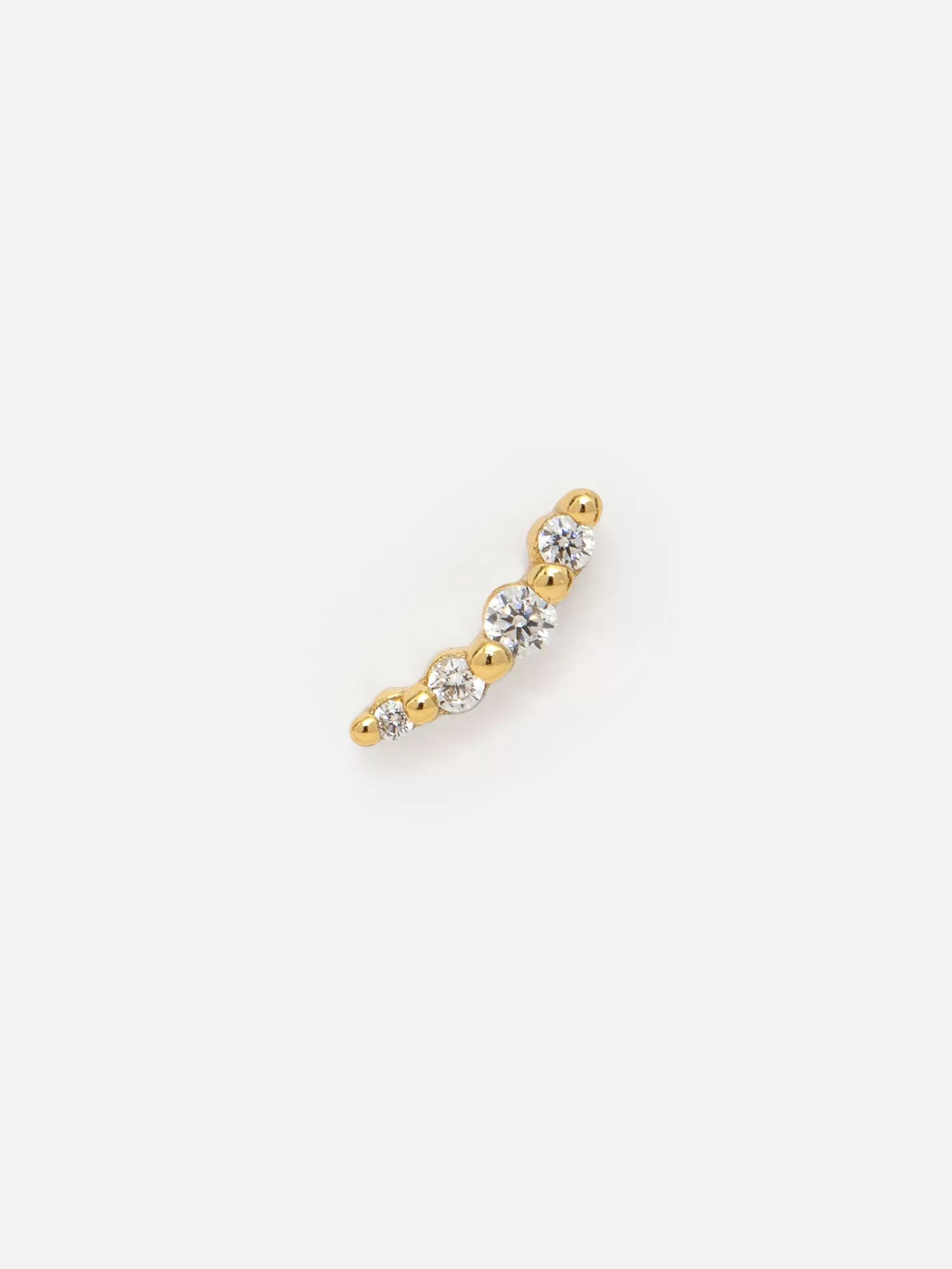 Les Soeurs Oorbel Louise 4 Dots Strass Gold Online