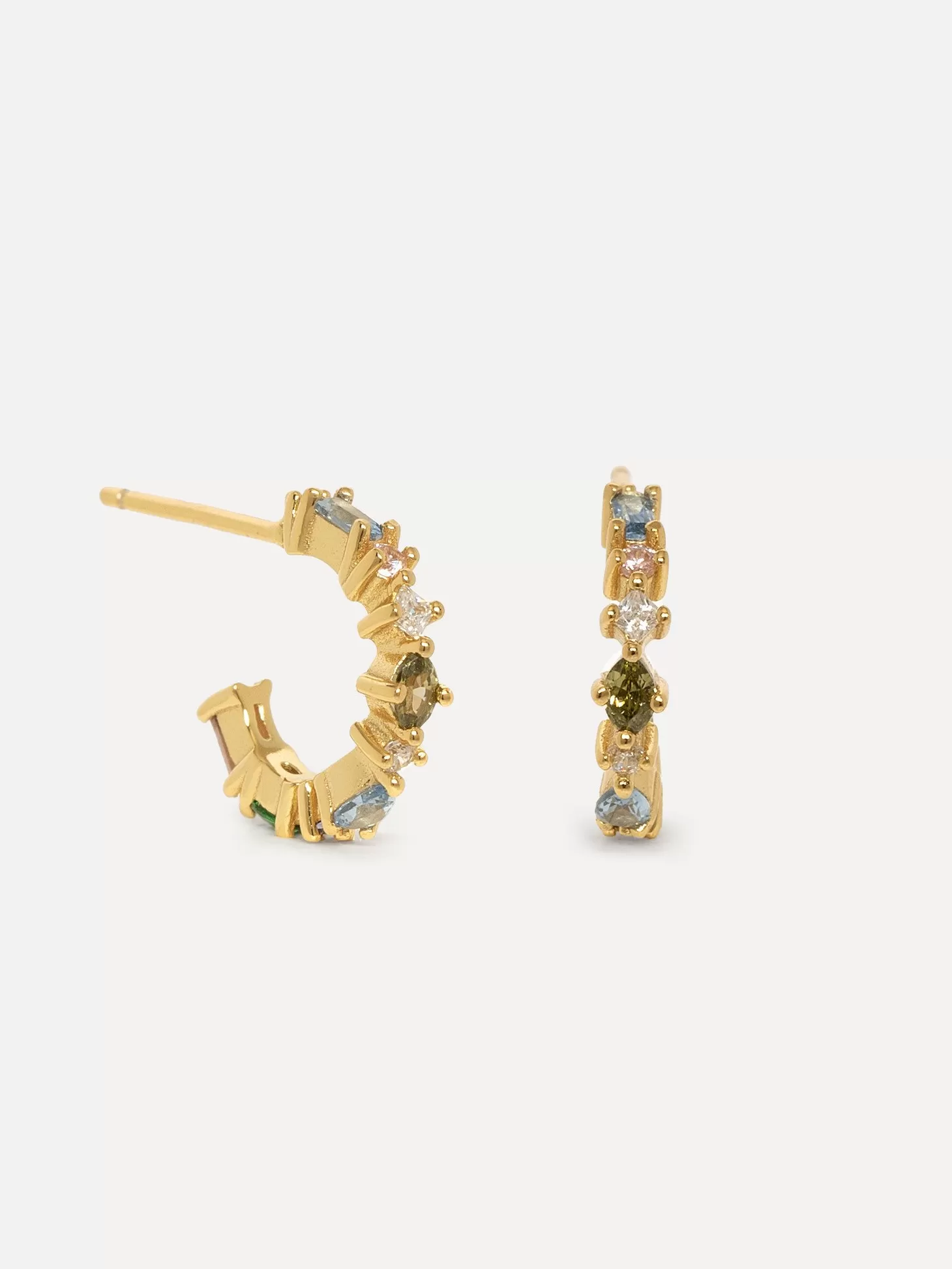 Les Soeurs Oorbellen Set Cara Pastel Gold Zirkonia Clearance