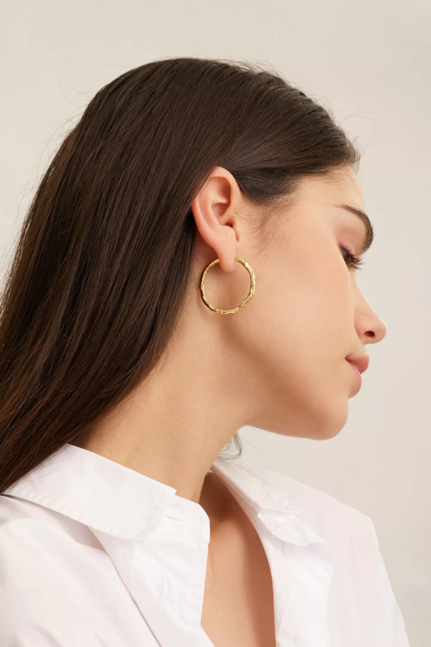 Les Soeurs Oorbellen Set Fara Hammered Gold Online