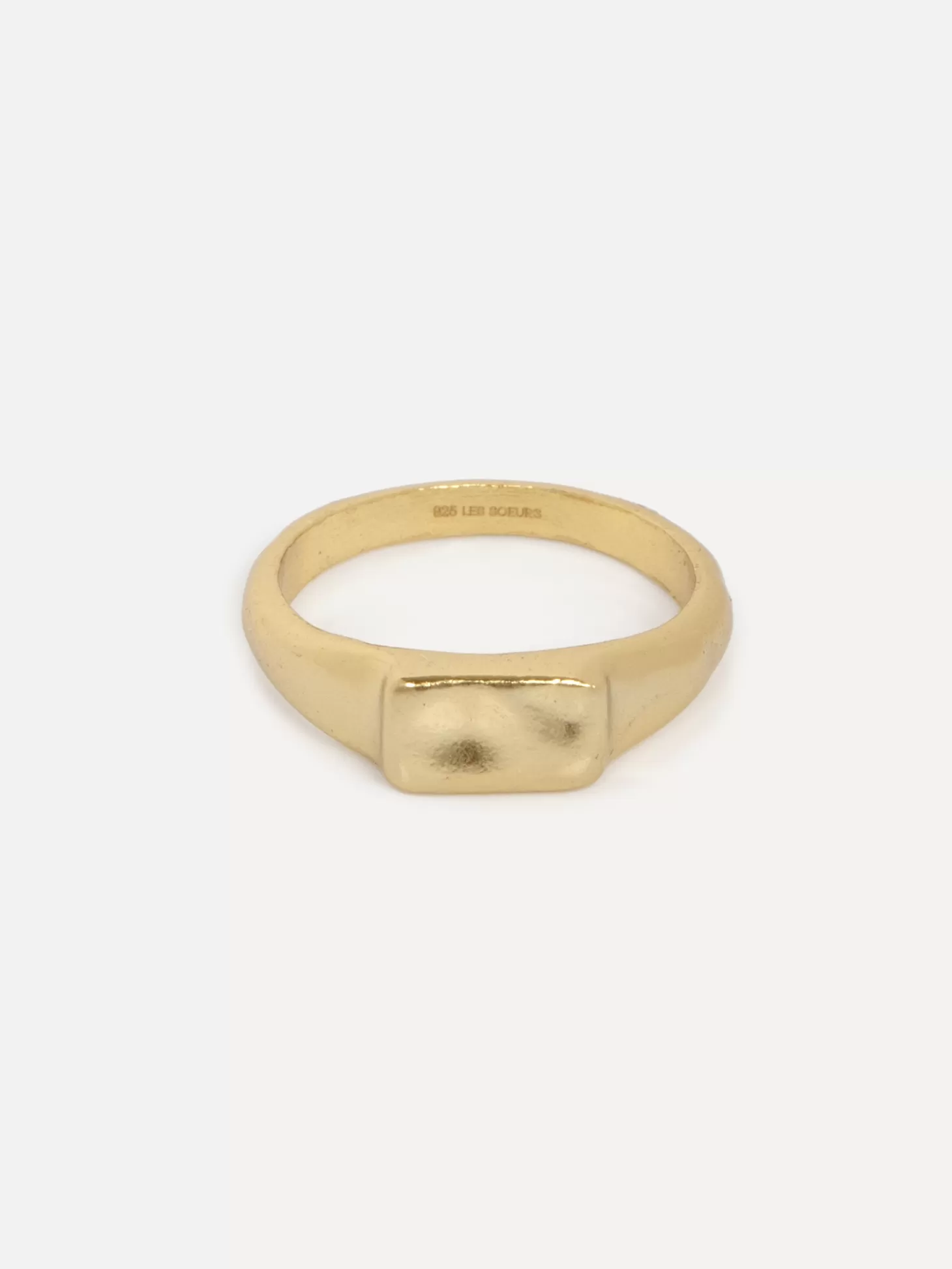 Les Soeurs Pinky Ring Ginette Rectangle Gold Store