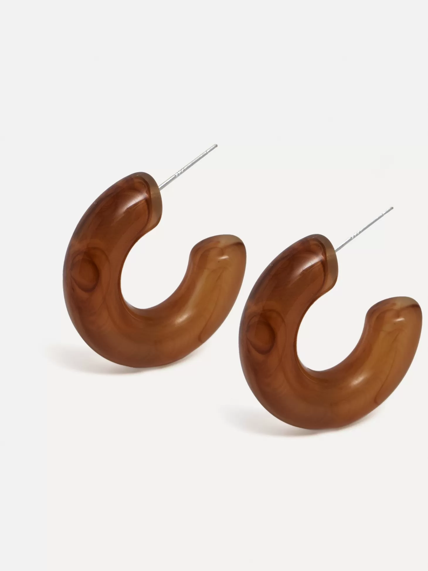 Les Soeurs Resin Oorbellen Set Melany Amber Flash Sale