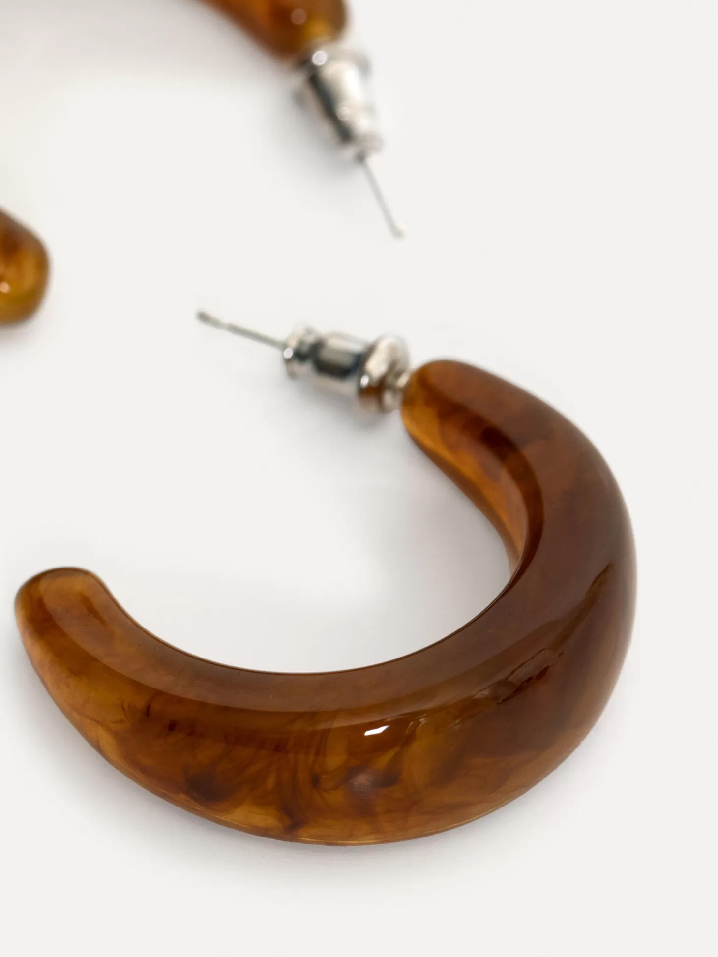 Les Soeurs Resin Oorbellen Set Melly Brown Best Sale