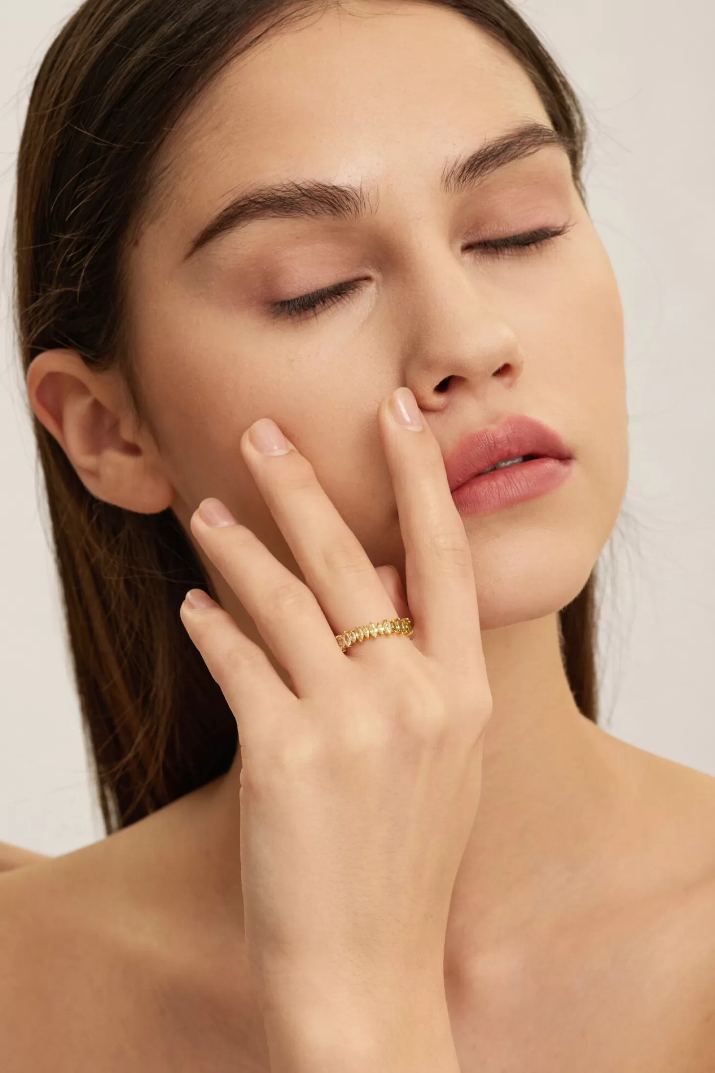Les Soeurs Ring Chloe Marquise Gold Best Sale