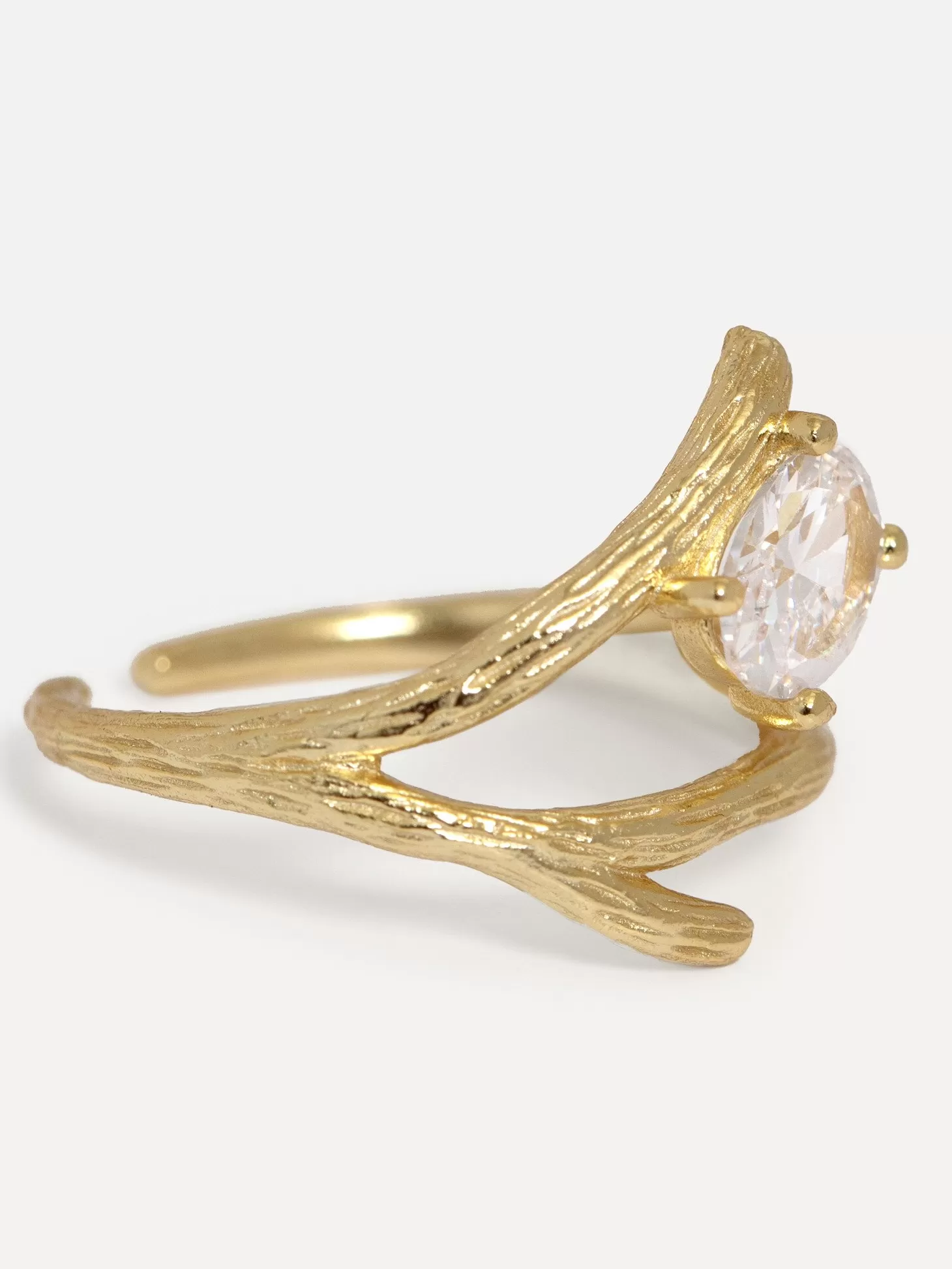 Les Soeurs Ring Ginette Branch Gold Outlet