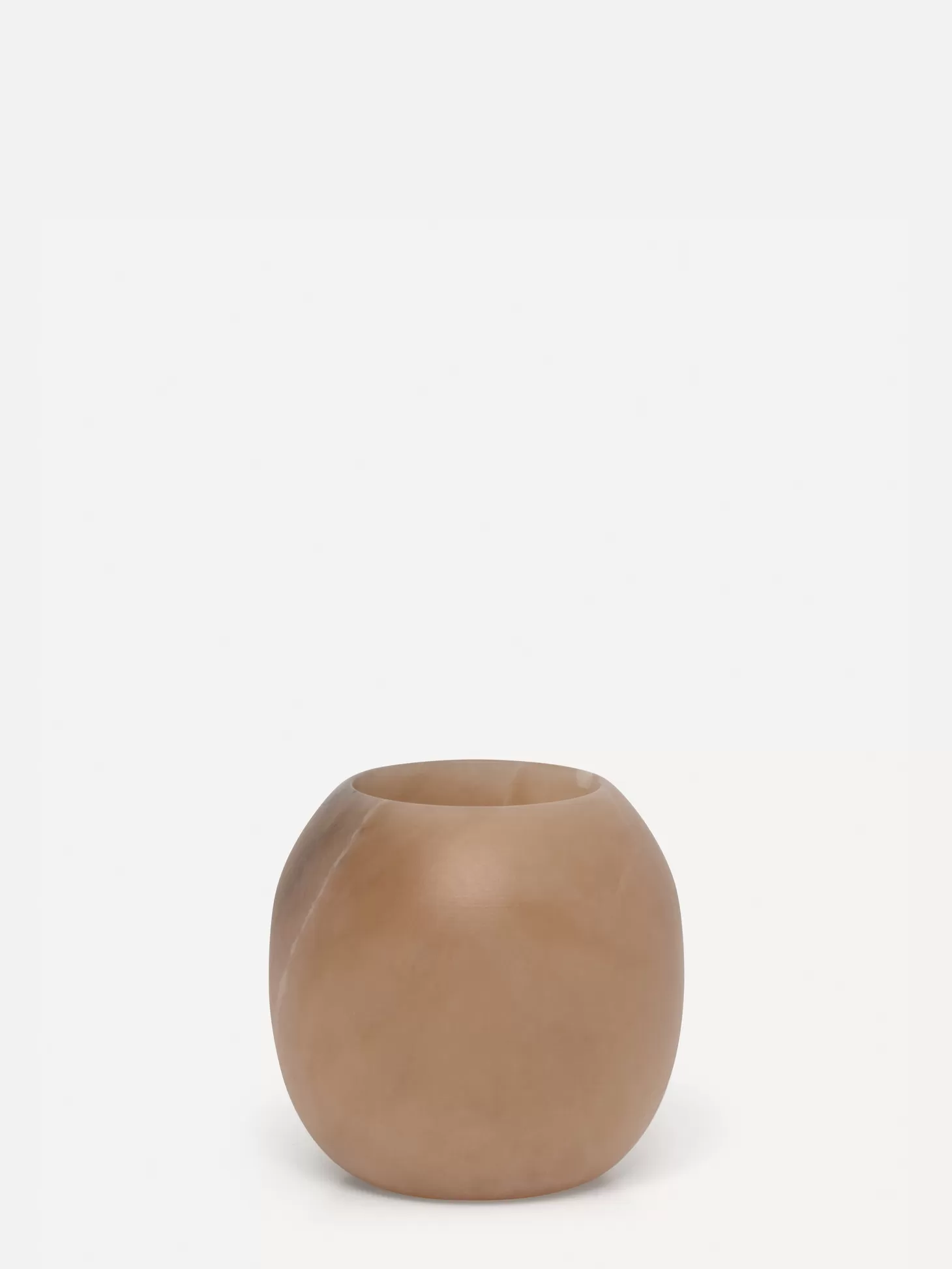 ronde_alabaster_kaarsenhouder_small_2.webp Les Soeurs Ronde Alabaster Kaarsenhouder (Small) Tabac Best Sale