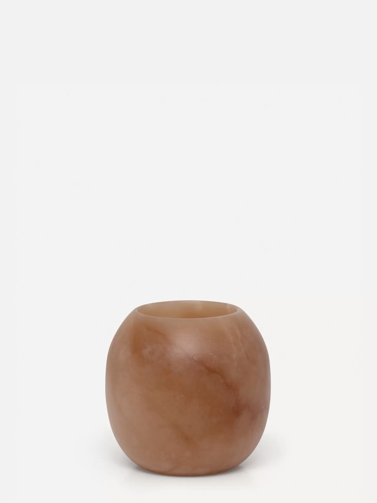 ronde_alabaster_kaarsenhouder_small_3.webp Les Soeurs Ronde Alabaster Kaarsenhouder (Small) Tabac Best Sale