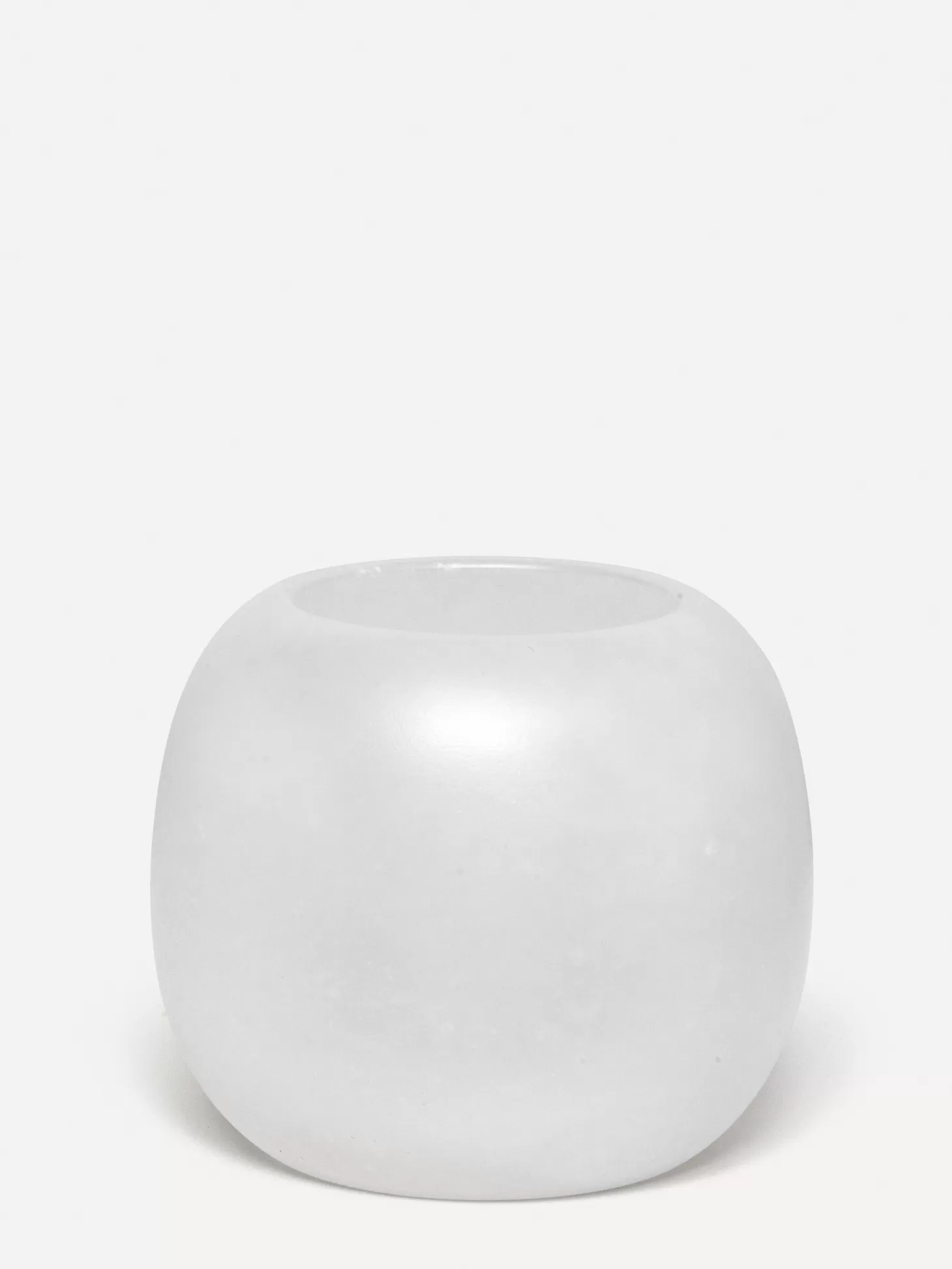 Les Soeurs Ronde Alabaster Waxinelichthouder (Large) White Outlet