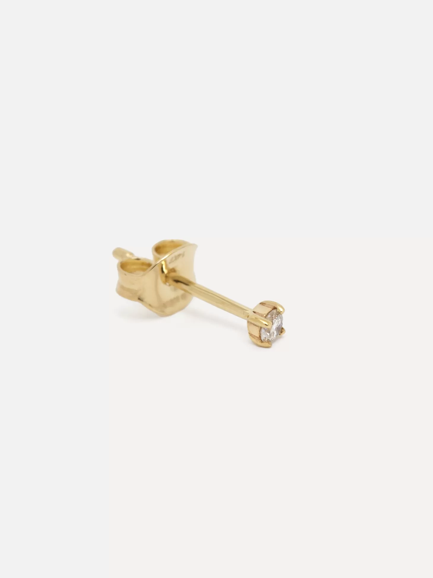 14k_oorbel_joe_one_diamond_3.webp Les Soeurs 14K Oorbel Joe One Diamond Gold Fashion