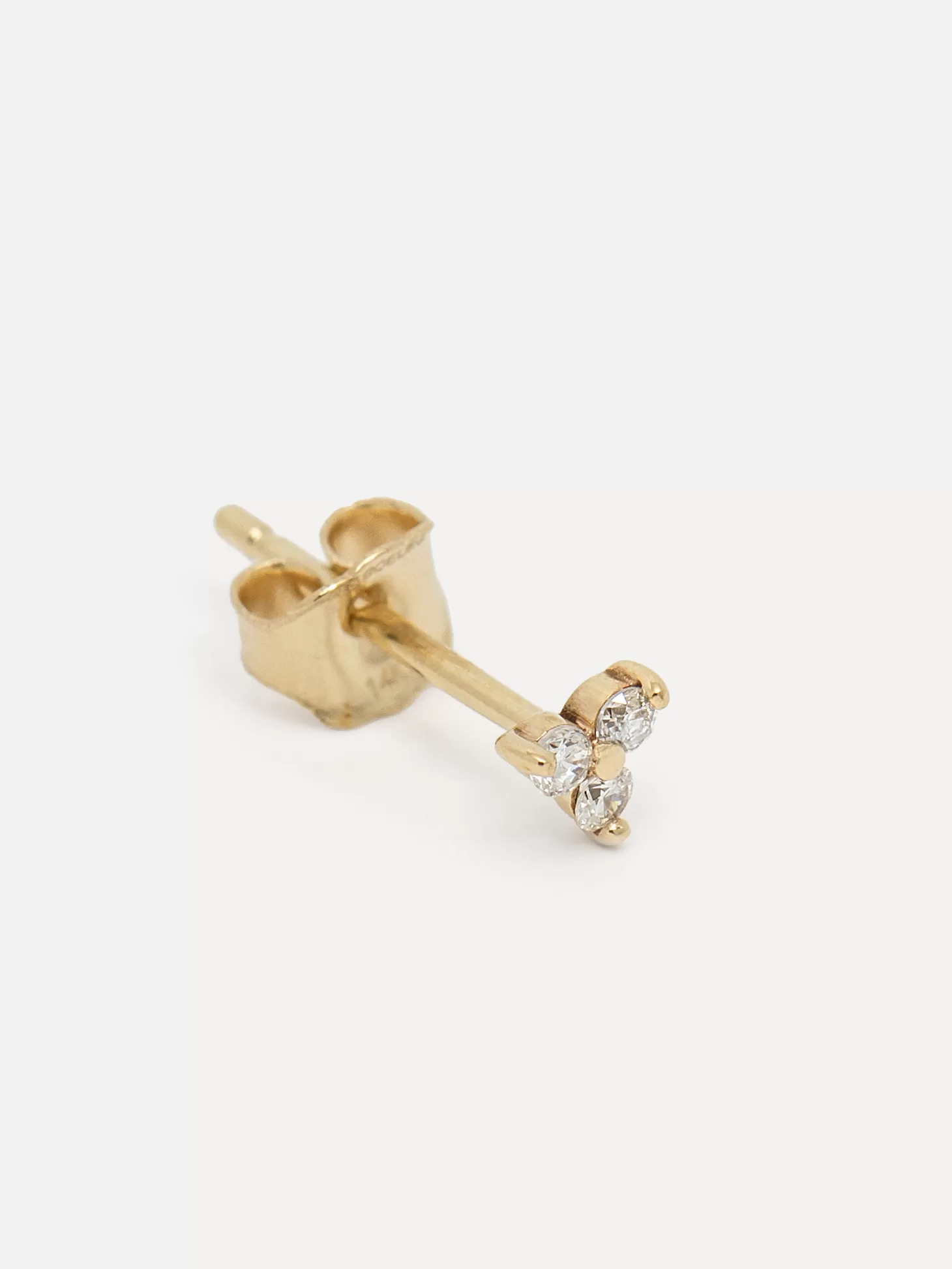 Les Soeurs 14K Oorbel Joe Triple Diamond Gold Fashion