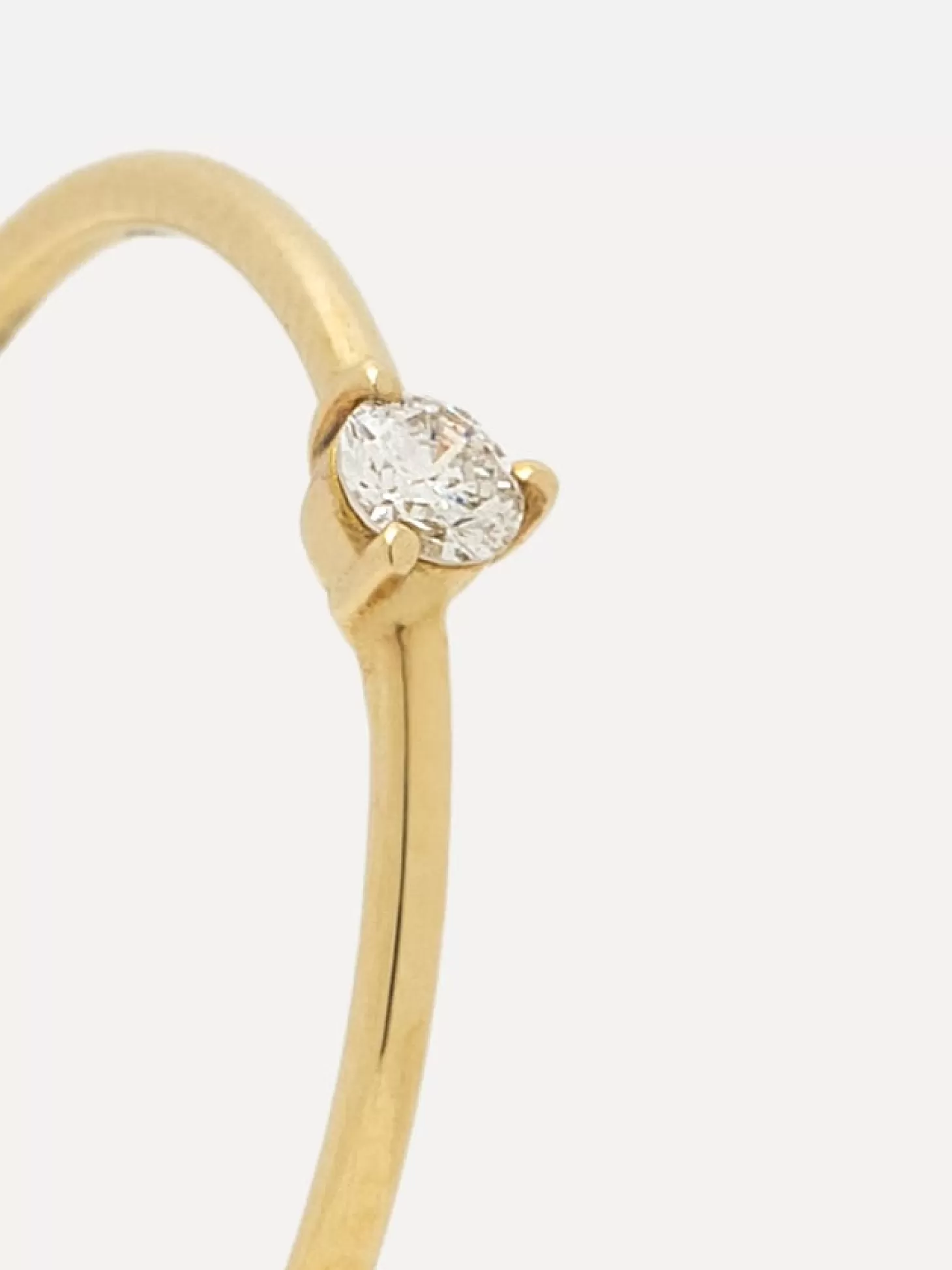 Les Soeurs 14K Ring Gaja Single Diamond Gold Hot