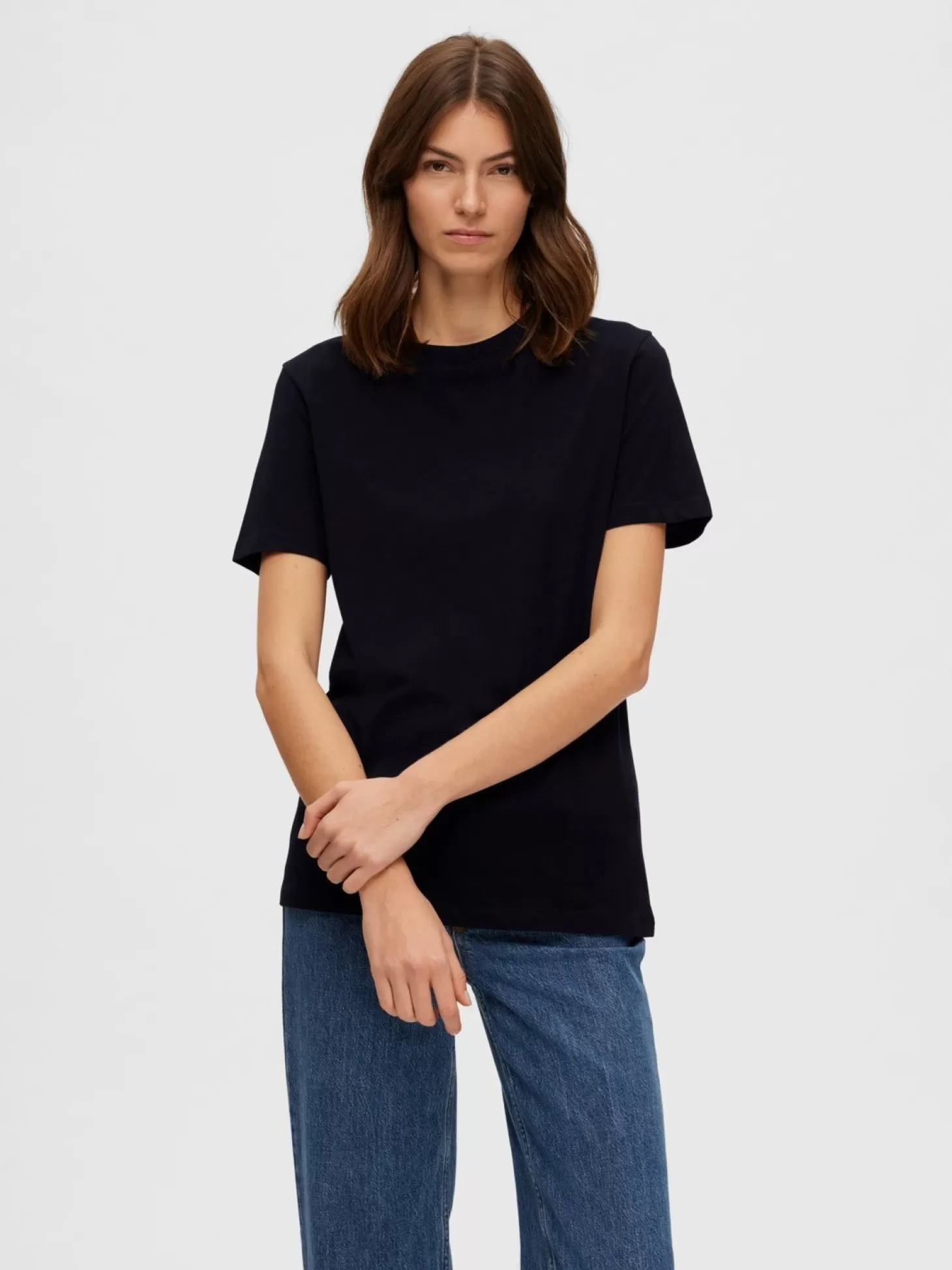 Selected Basic T-Shirt Black Store