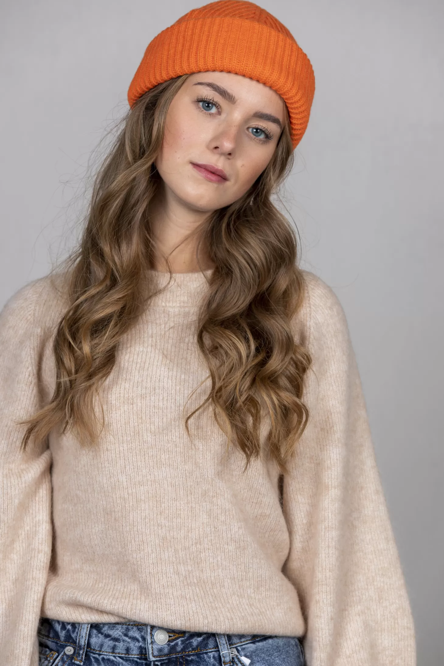 Edited Beanie Kana Orange Hot