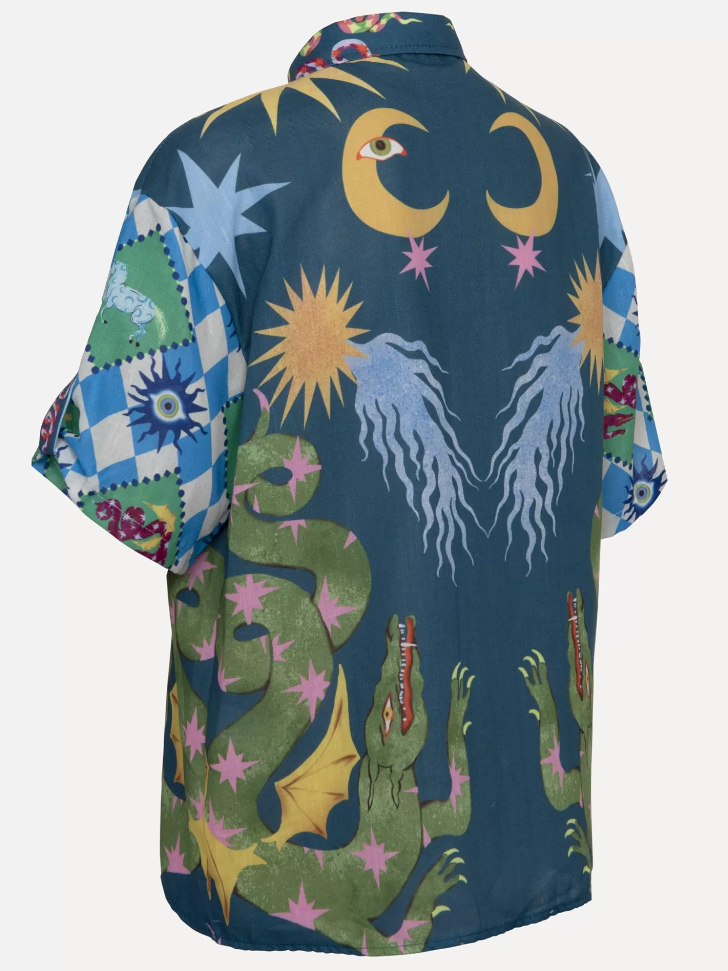 Le Marais Blouse Dragon Blue Sale