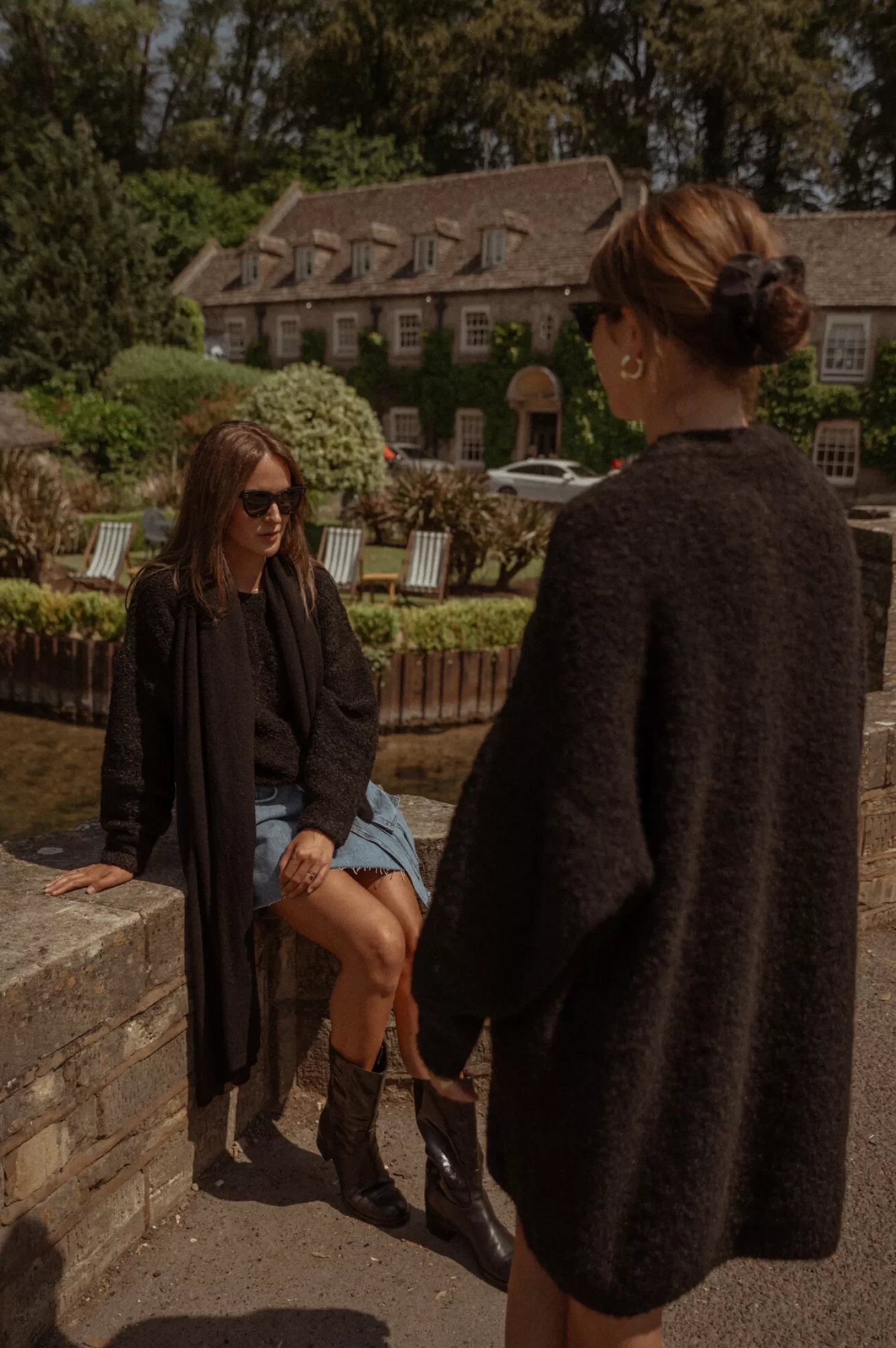Les Soeurs Boucle Gebreide Jurk Andres Black Online