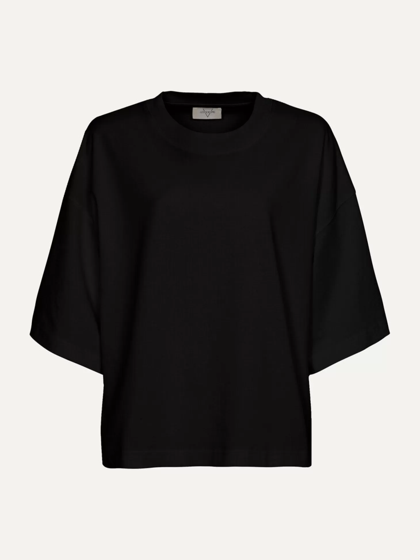 Les Soeurs Boxy T-Shirt Tiara Black Sale