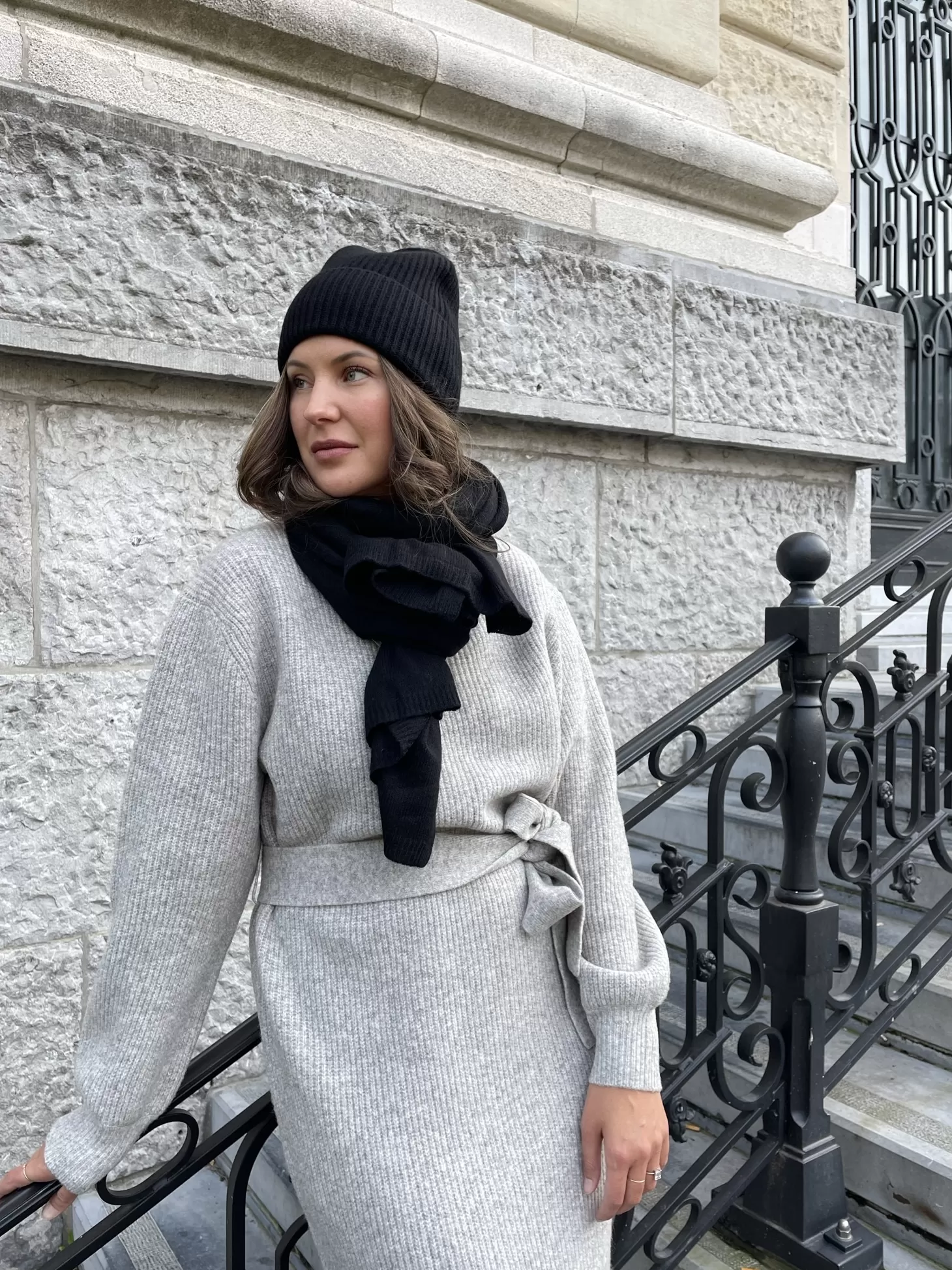 Les Soeurs Cashmere Beanie Pixie Black Best