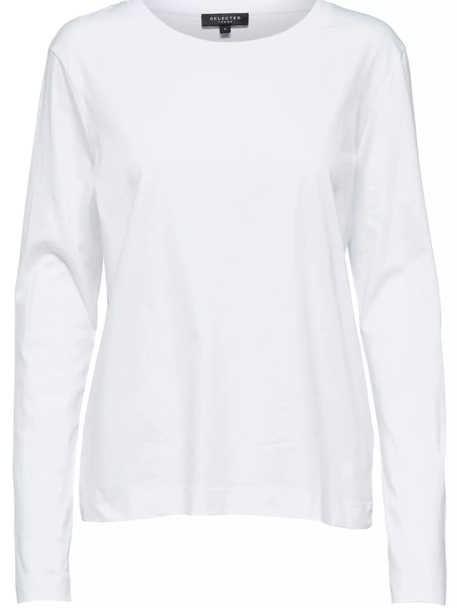 Selected Crew Neck T-Shirt Standard Bright White Sale